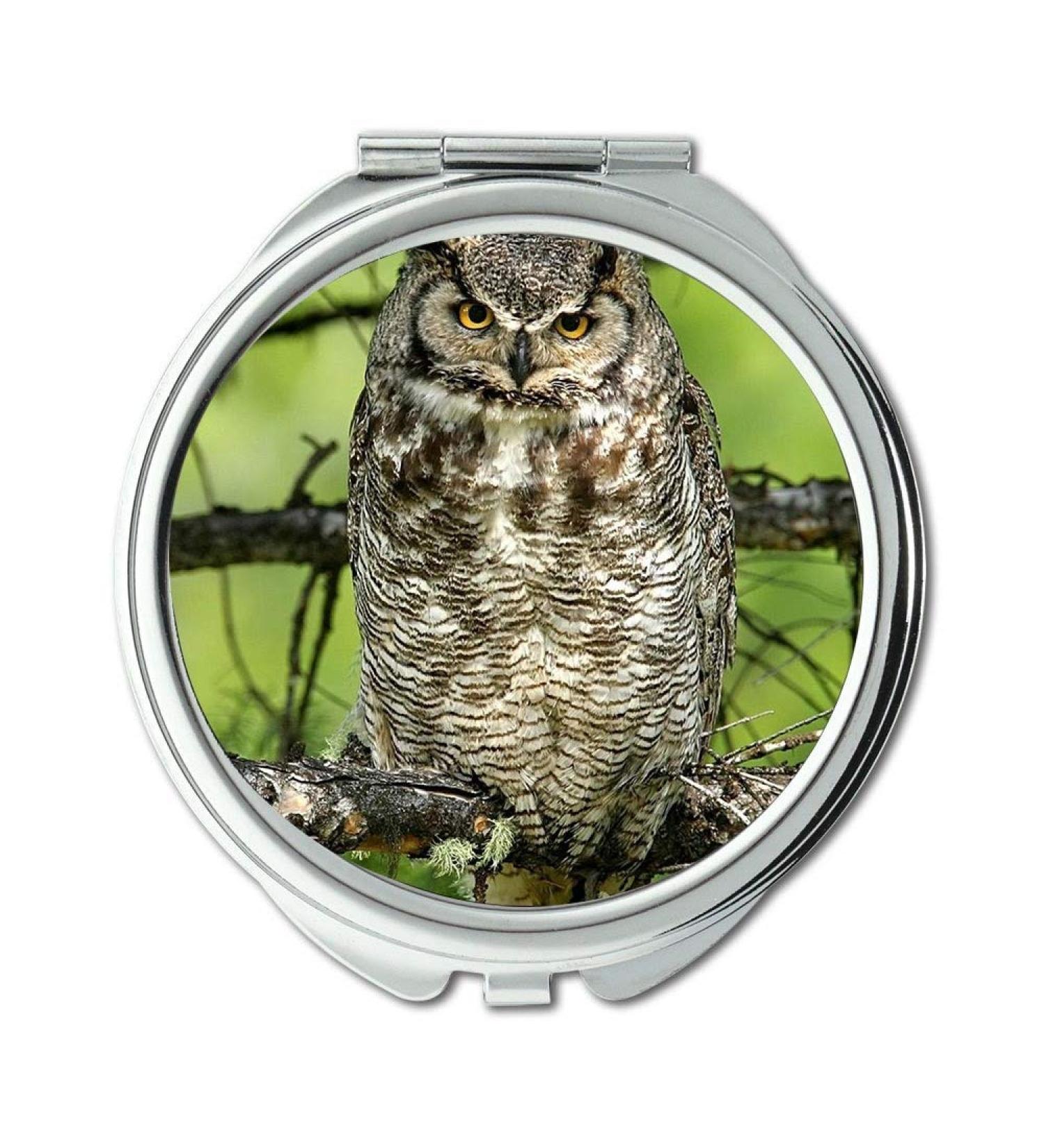 Mirror makeup mirror owl english purdue owl bird pocket mirror portable mirror - Buy Online on GoSupps.com