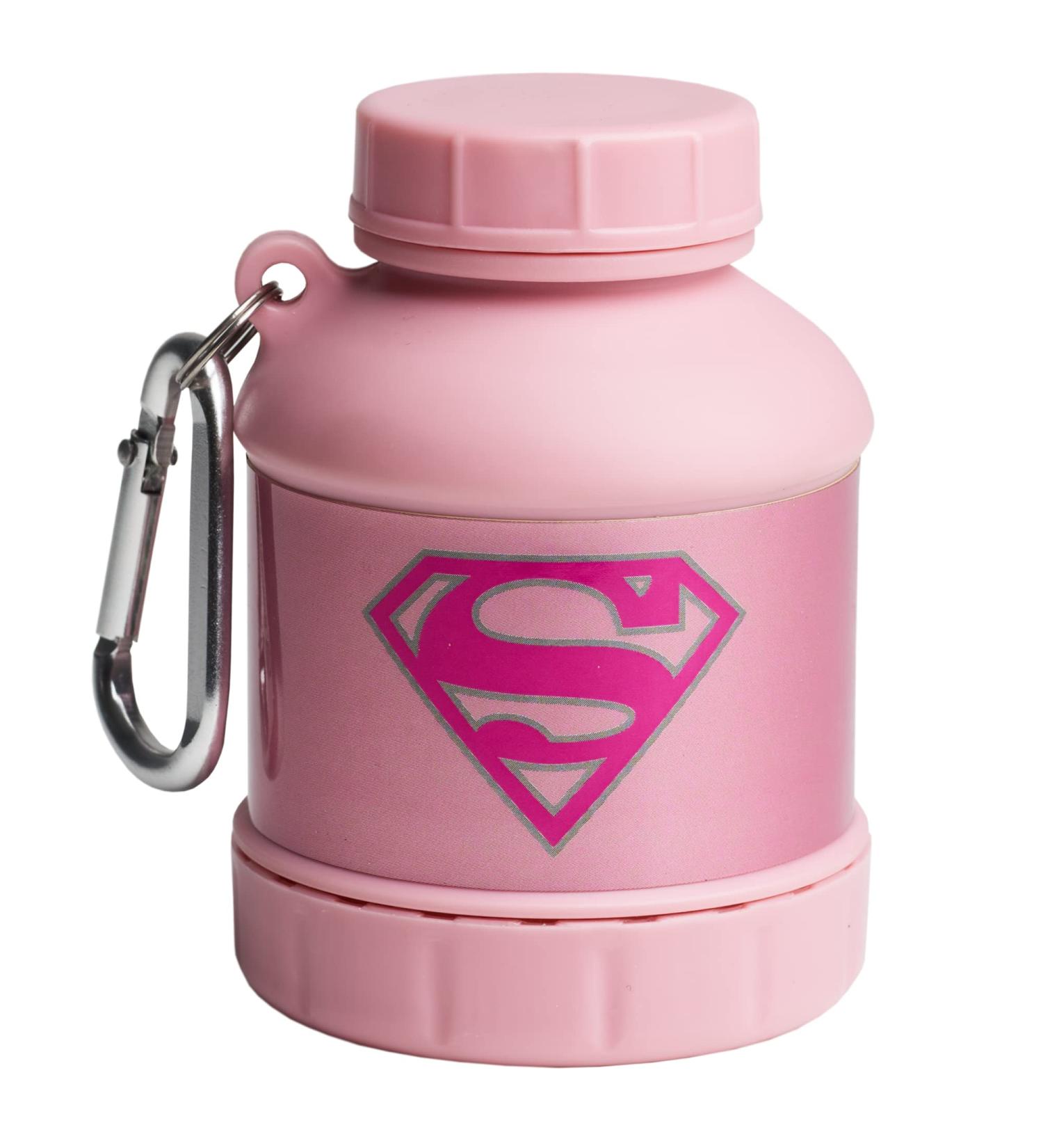 SmartShake Whey2Go Funnel & Protein Box - 110 ml Storage Box - DC Supergirl Edition - Perfect for Protein Shakes & Supplements - International Shipping Available - Buy Online on GoSupps.com
