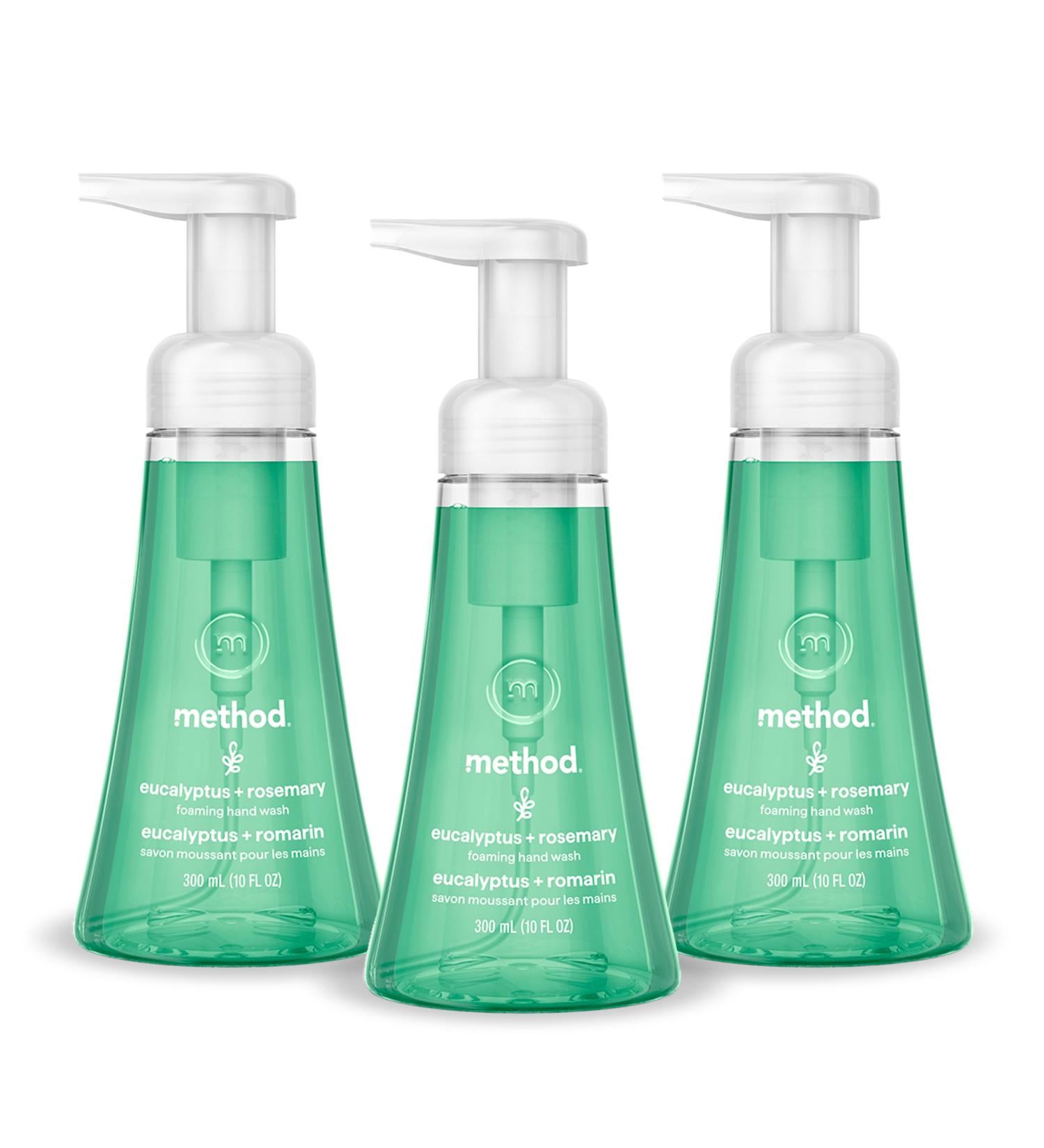 Method Foaming Hand Wash Eucalyptus + Rosemary 10 fl oz 3 pack - Buy Online on GoSupps.com