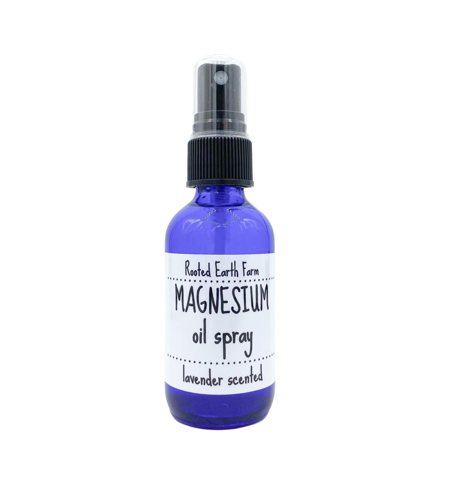 Magnesium Oil Spray - Lavender Scented - 2 oz - Extra Strength - All Natural - Made with Dead Sea Salt - Buy Online on GoSupps.com