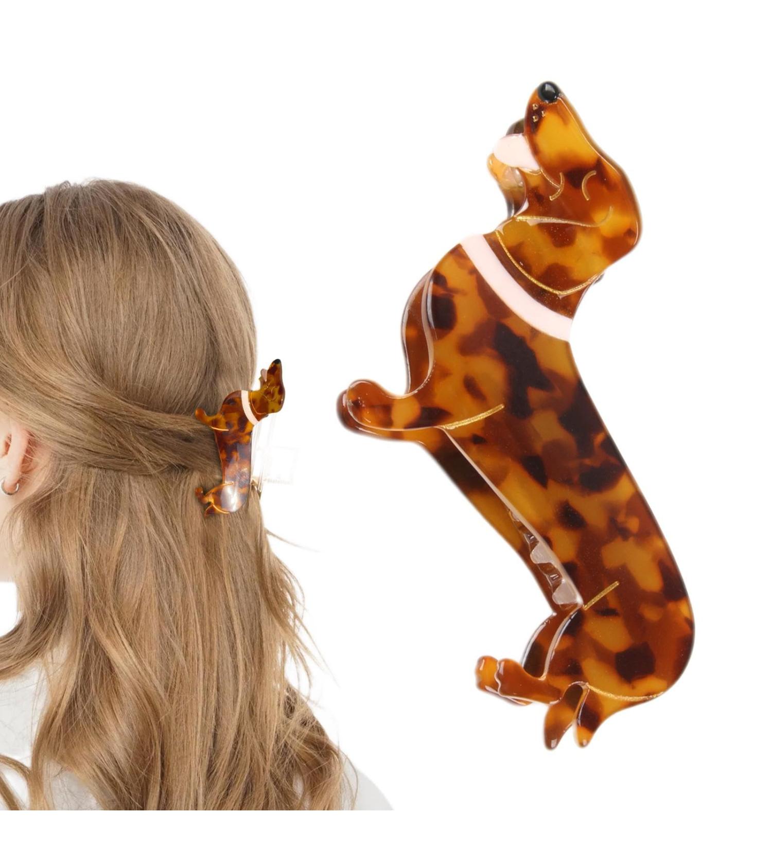 Dachshund Hair Clip Claw Clips Dachshund Hair Accessory Non-slip Hair Clip Small Claw Clips Funky Dachshund Hair Clip Cute Dog Hair Clips Acetate Hair Clip For Girls - Buy Online on GoSupps.com
