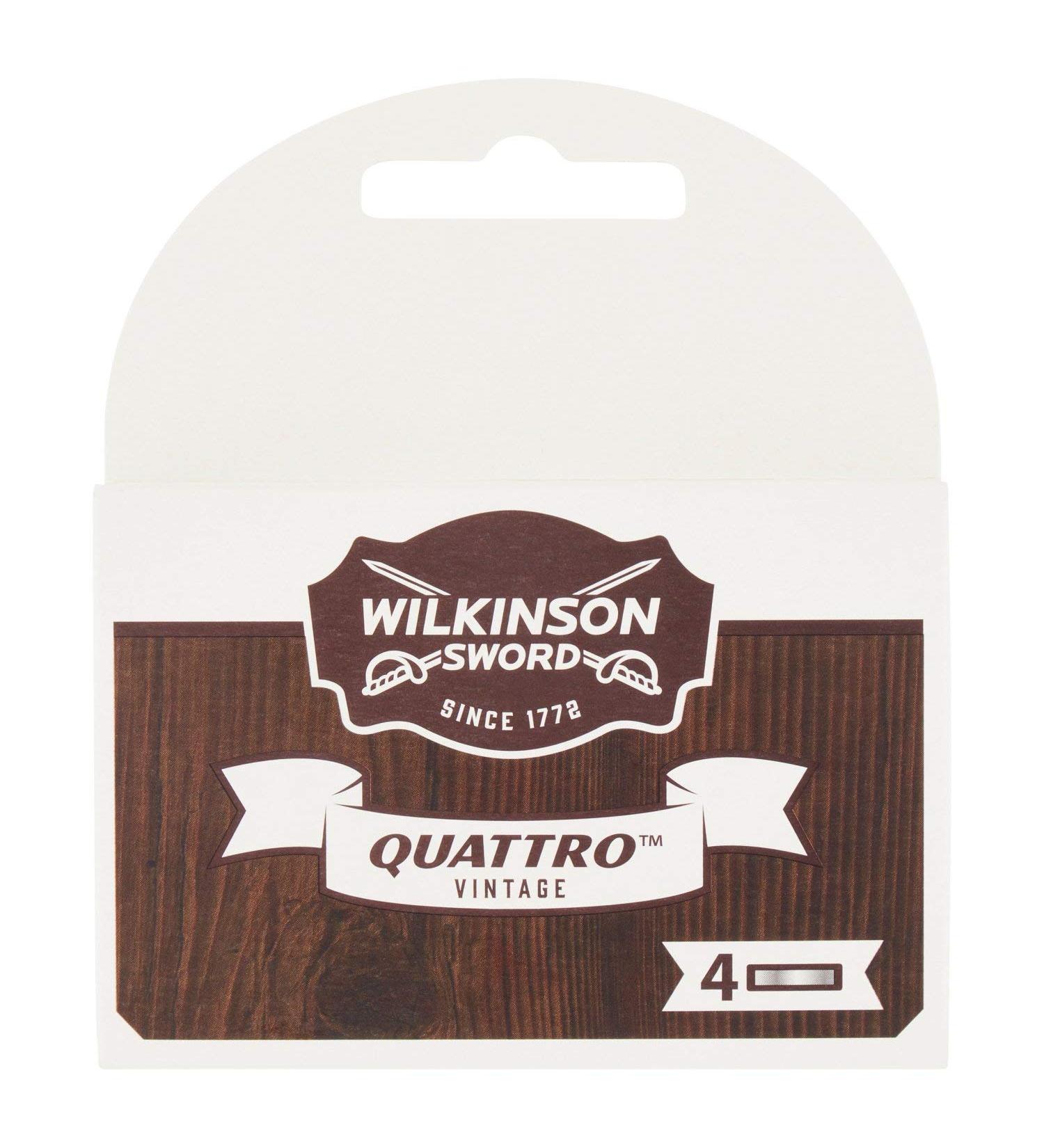 Wilkinson Quattro Wood Vintage Blades - 4 Pack | Premium International Shipping - Buy Online on GoSupps.com