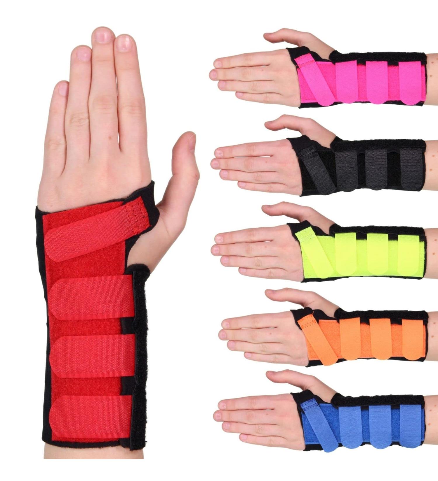 Solace Bracing Cool-Flow Wrist Support | British Made NHS Brace with Metal Splint | Red, Large Right Hand - Buy Online on GoSupps.com
