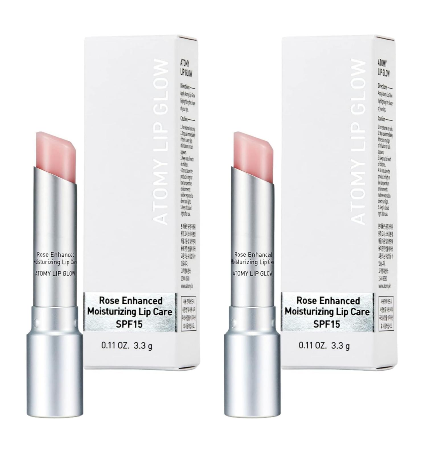 Lip Glow 3.3g - Moisturizing Lip Care Treat-ment Balm with Natural Pink Color 2 - Buy Online on GoSupps.com