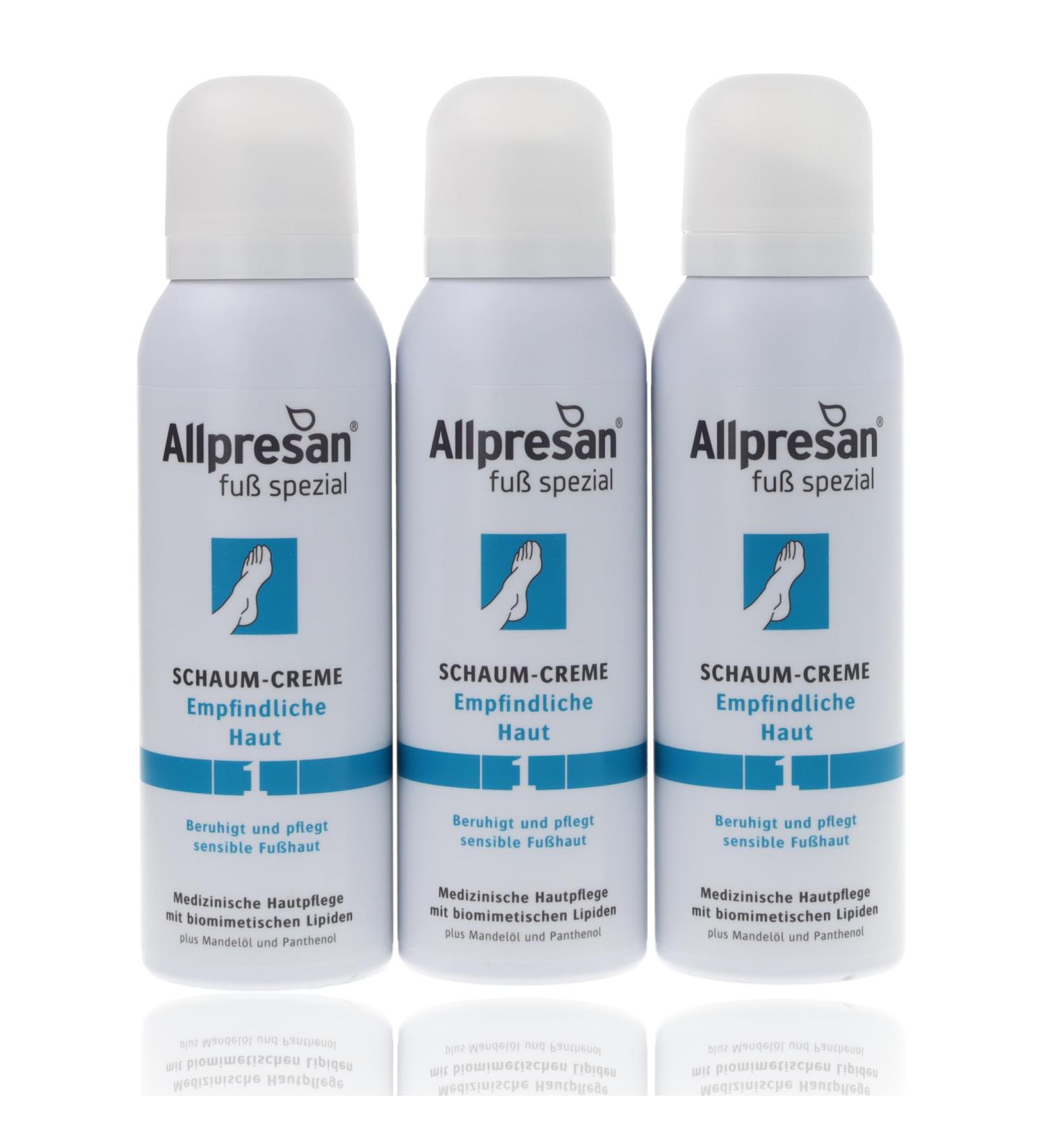  Allpresan Allpresan #1 Foaming Cream for Sensitive Feet Daily Cream for Sensitive Feet 125 ml (Pack of 3) - Buy Online on GoSupps.com