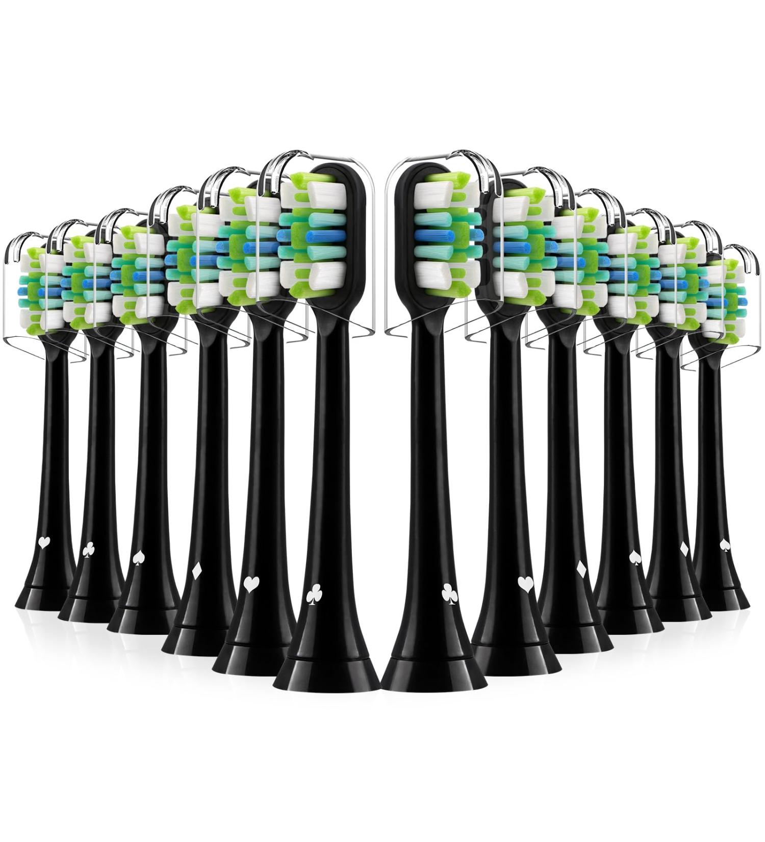 Replacement Brush Heads for AquaSonic Black Vibe Pro & Duo Series - Quality Electric Toothbrush Accessories - Buy Online on GoSupps.com