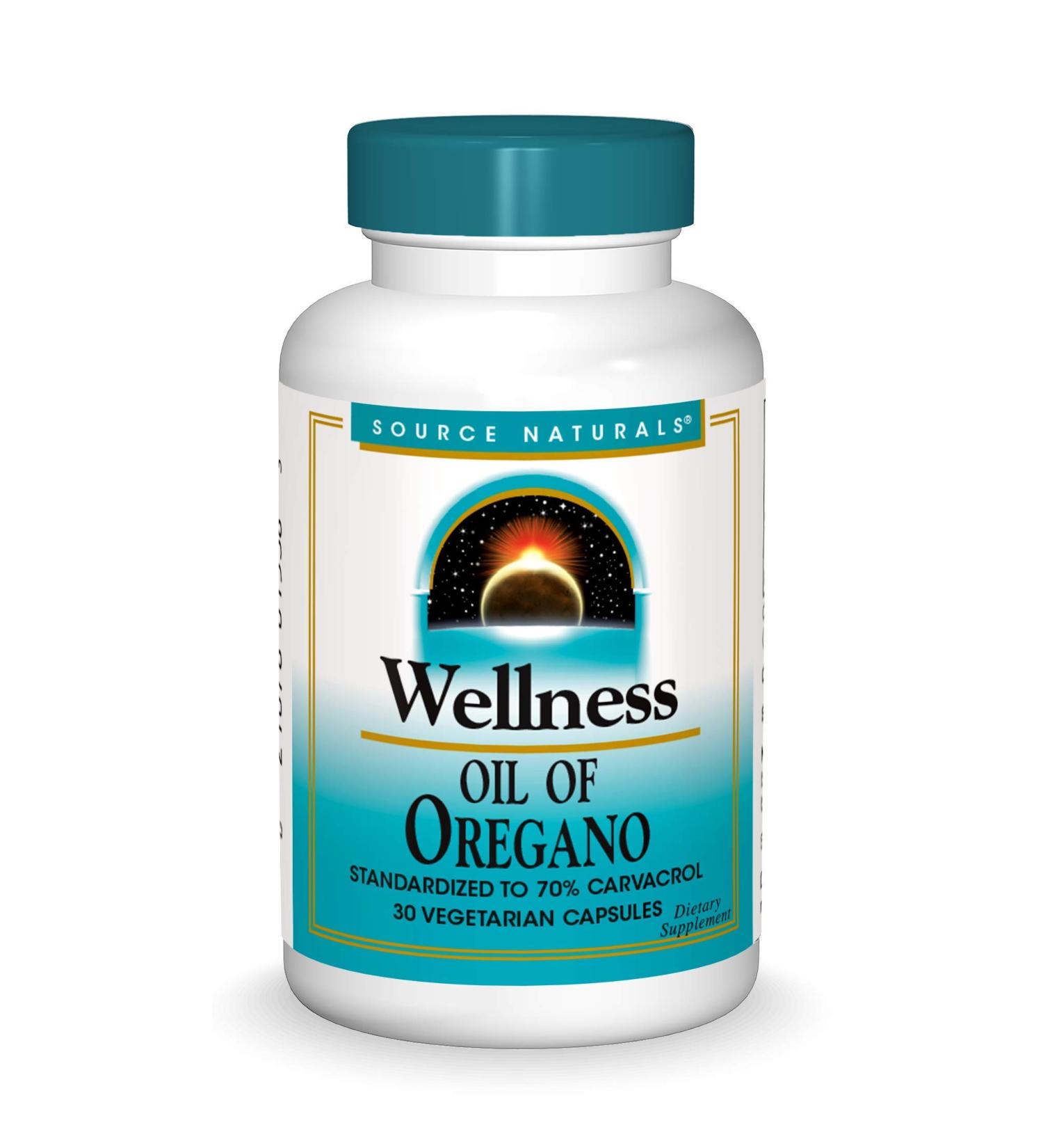 Source Naturals Wellness Oil of Oregano - 70% Carvacrol - 30 Veg Caps - Buy Online on GoSupps.com