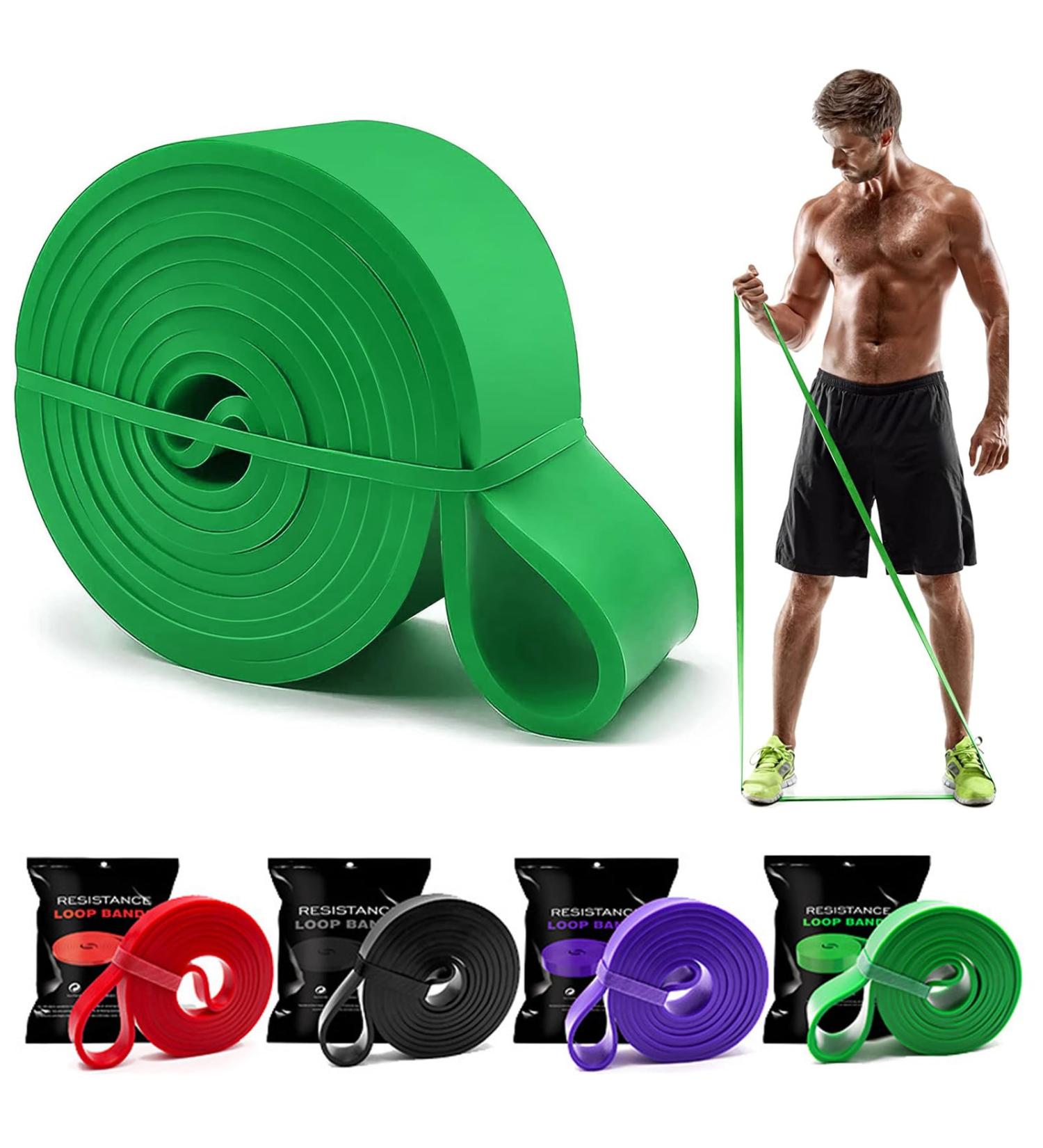 Tigayhc Pull Up Assistance Bands Set - 4 Stretch Bands for Men & Women - Resistance Bands for Exercise, Powerlifting, and Body Stretching - Buy Online on GoSupps.com
