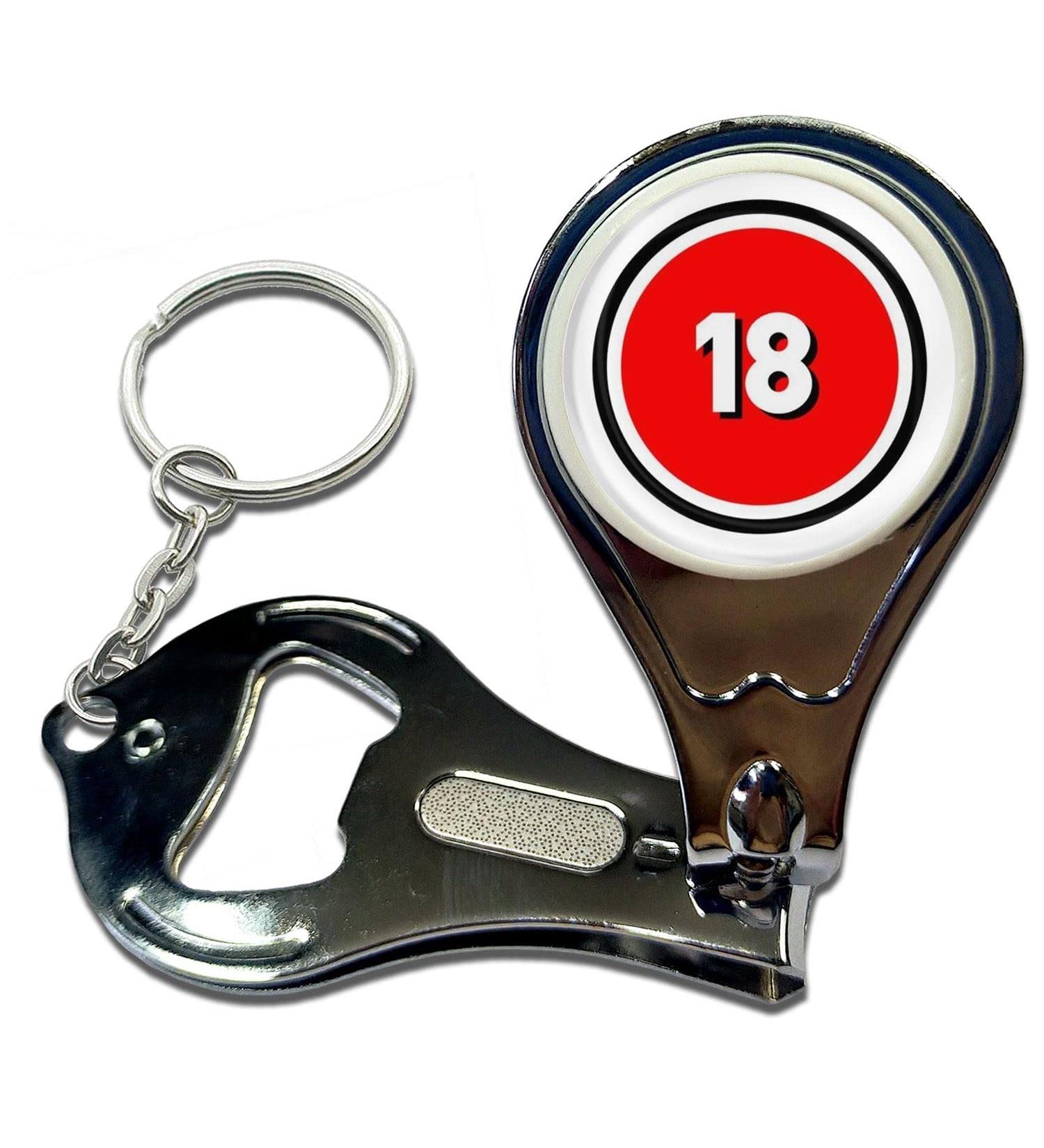 BadgeBeast.co.uk 18 Certificate - Key Ring Bottle Opener and Nail Clipper - Buy Online on GoSupps.com
