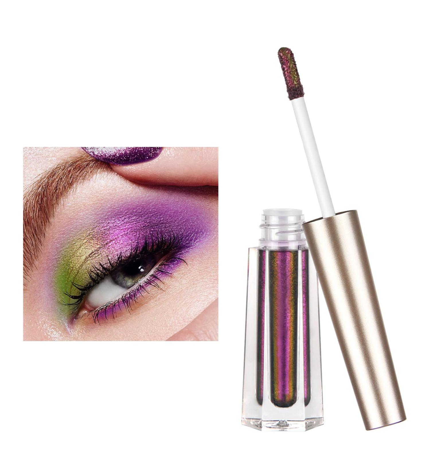 Multichrome Liquid Glitter Eyeshadow | Chameleon Eyeshadow Makeup MultiChrome Eyeshadow Glitter for Girls 102 - Buy Online on GoSupps.com