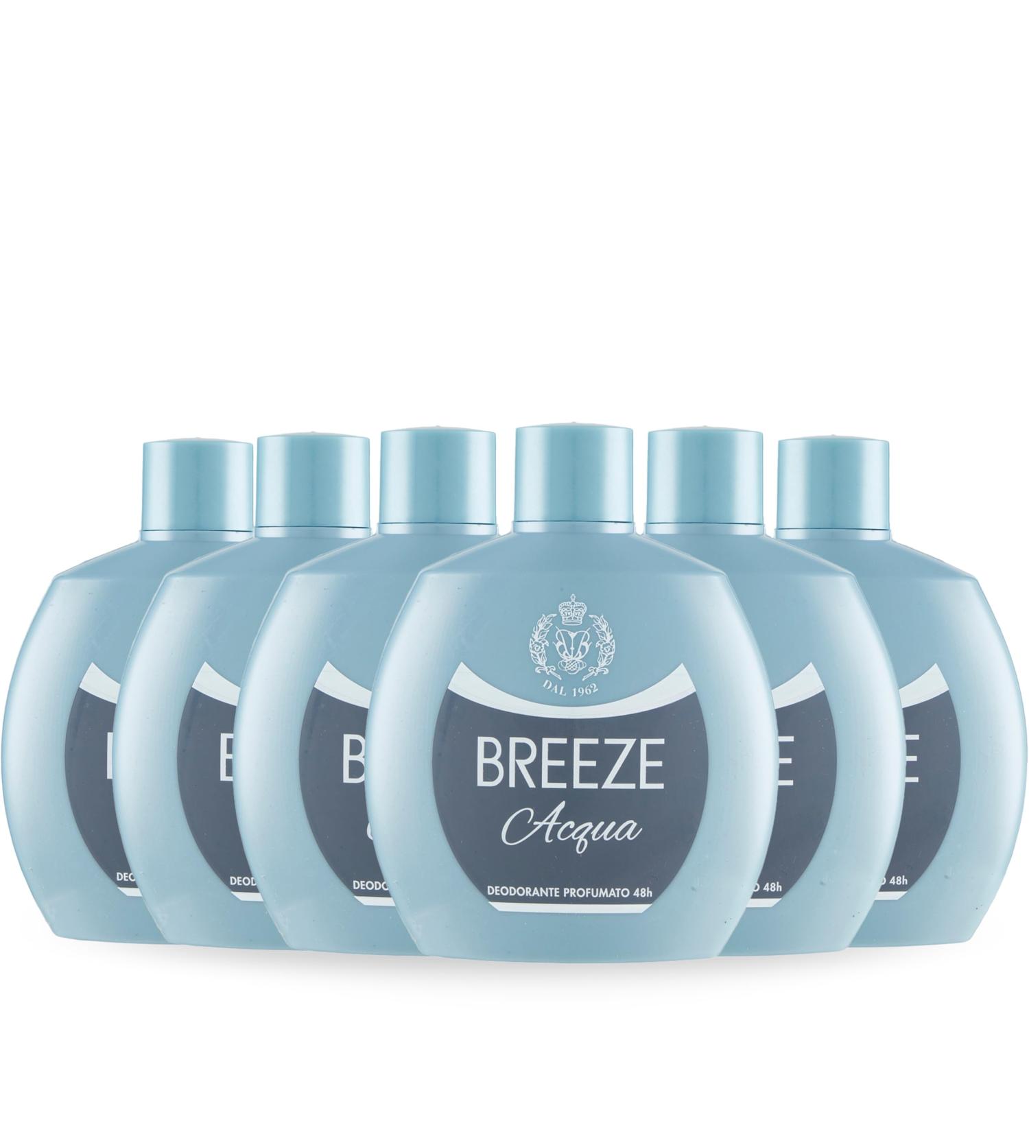 Breeze BREEZE | Squeeze Water Deodorant 6x100 ml