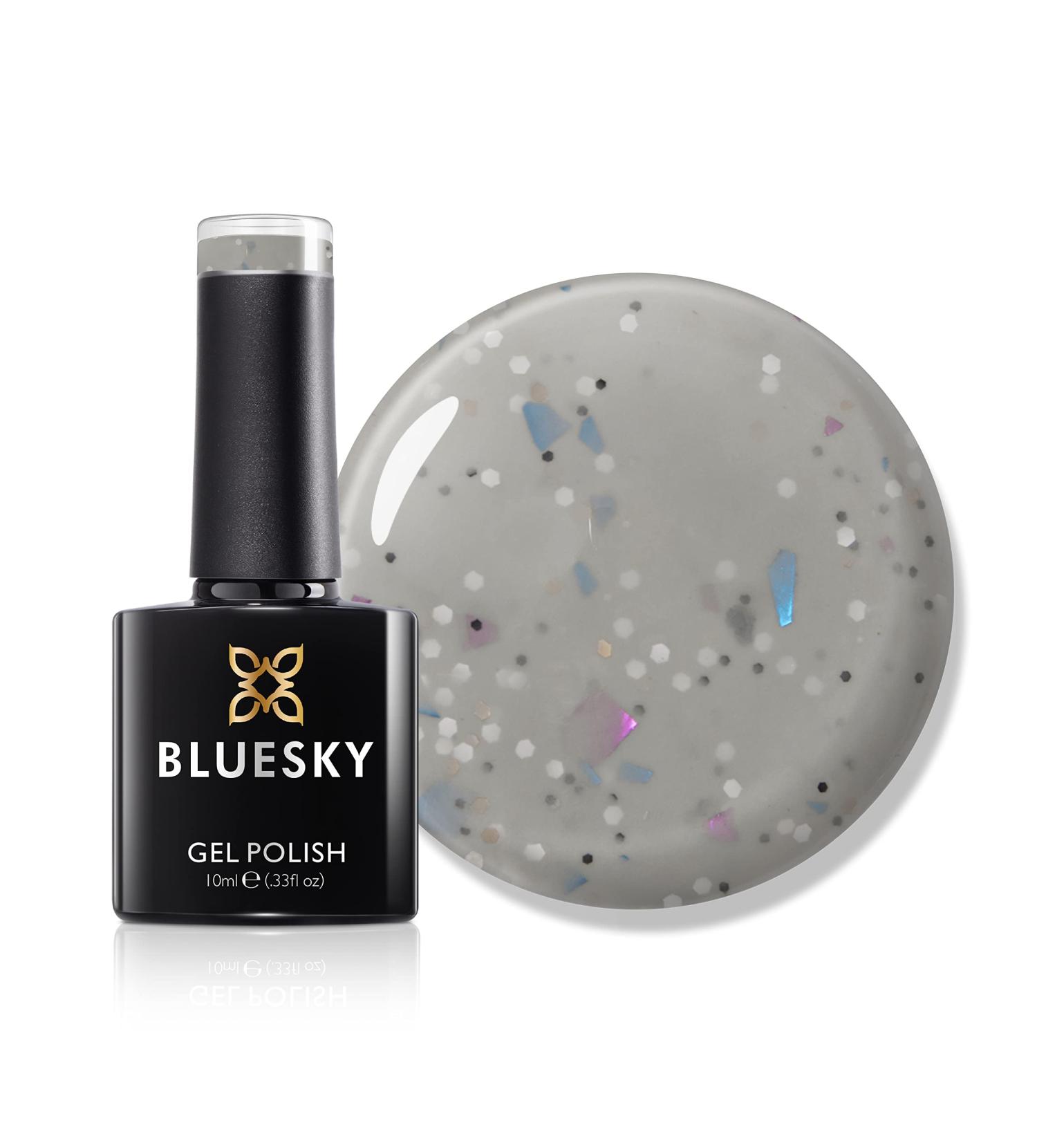 Bluesky Gel Polish Granite Gel Chicanas Like - BGR03 Pale Grey. Long Lasting Chip Resistant 10 ml (Requires Drying Under UV LED Lamp) - Buy Online on GoSupps.com