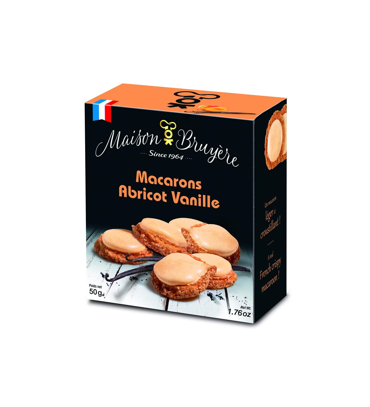 Apricot-Vanilla Macaron - Handmade sweet biscuits