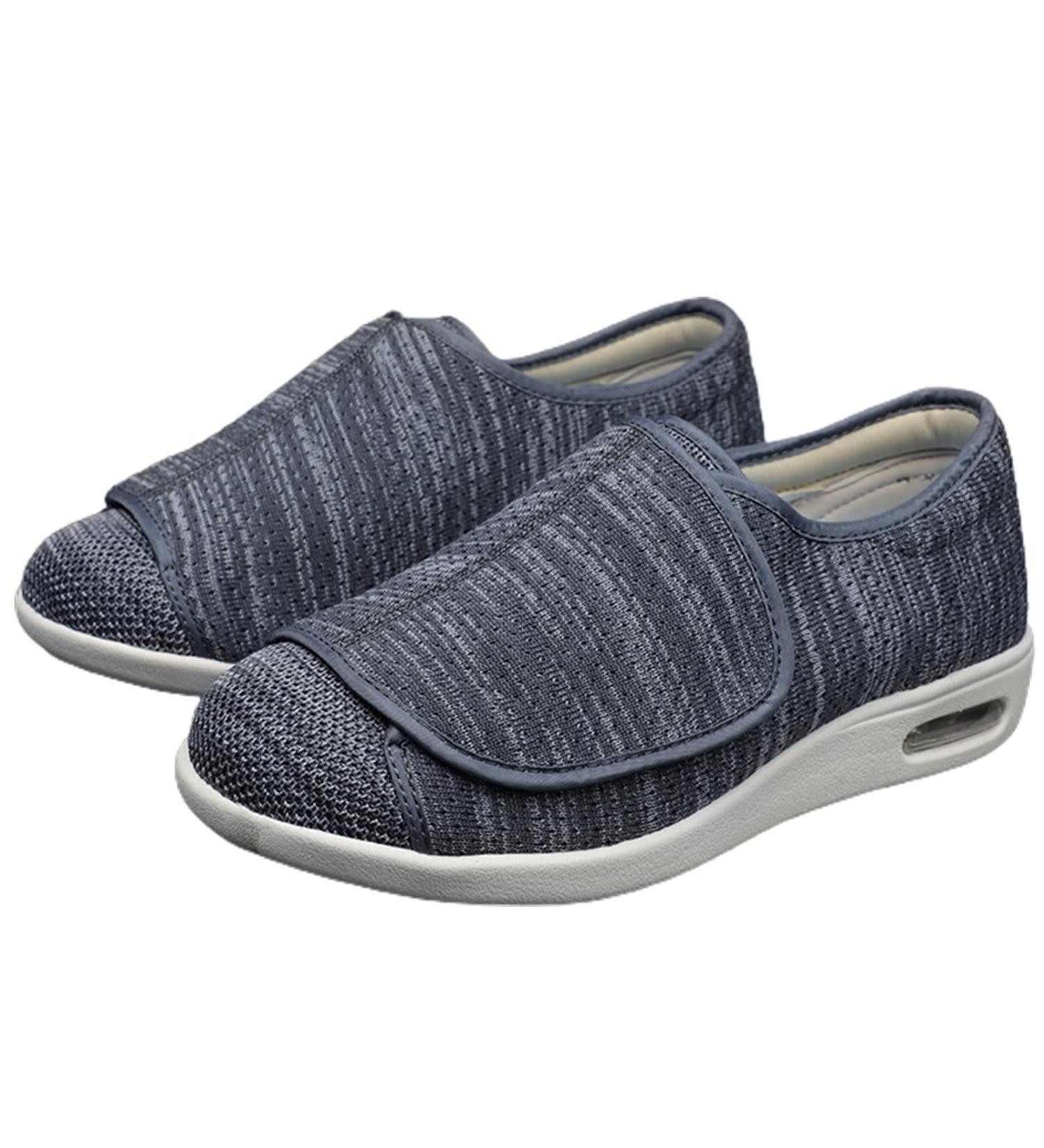 LGZY Women's Diabetic Shoes | Extra Wide Width Orthopedic Slippers for Swollen Feet | Memory Foam | Dark Gray - Size 39 EU - Buy Online on GoSupps.com