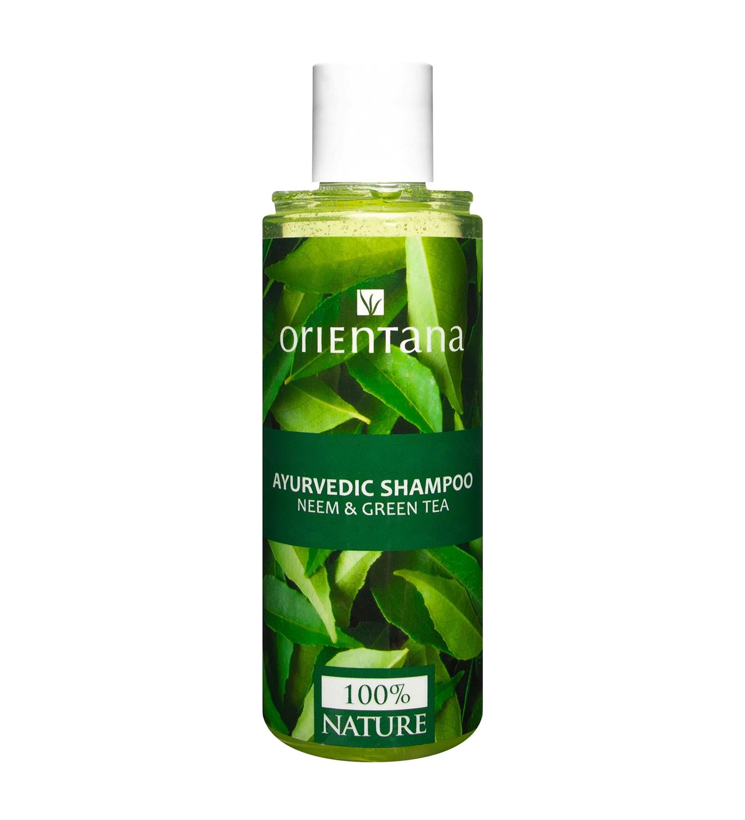 Orientana Neem & Green Tea Hair Shampoo | Natural Vegan Silicone & Sulfate-Free | 210ml | Hair Care for Loss Itching & Scales | Natural Cosmetics - Buy Online on GoSupps.com