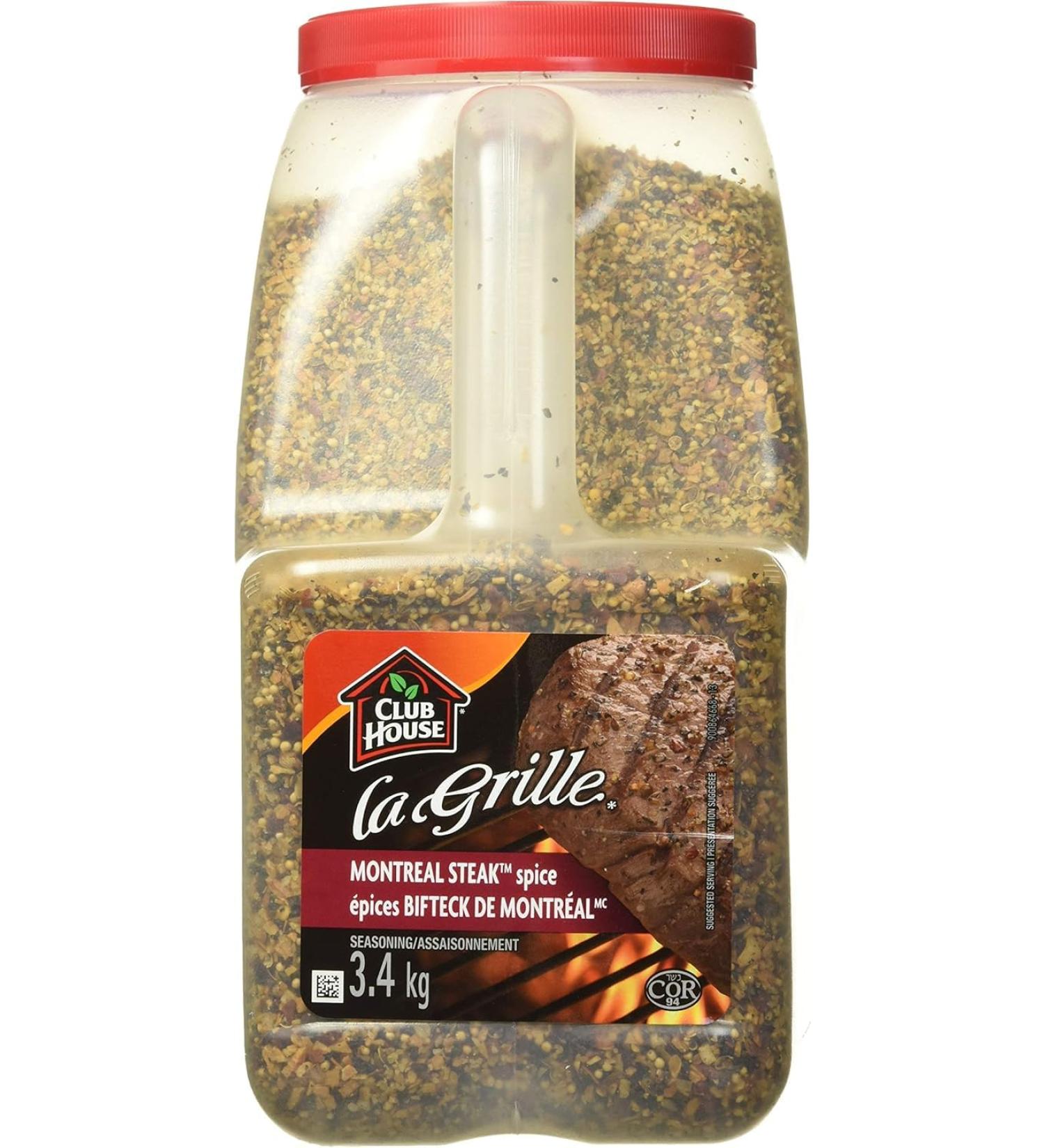 Club House La Grille Grilling Made Easy Montreal Steak Spice Seasoning 3.4kg - Buy Online on GoSupps.com