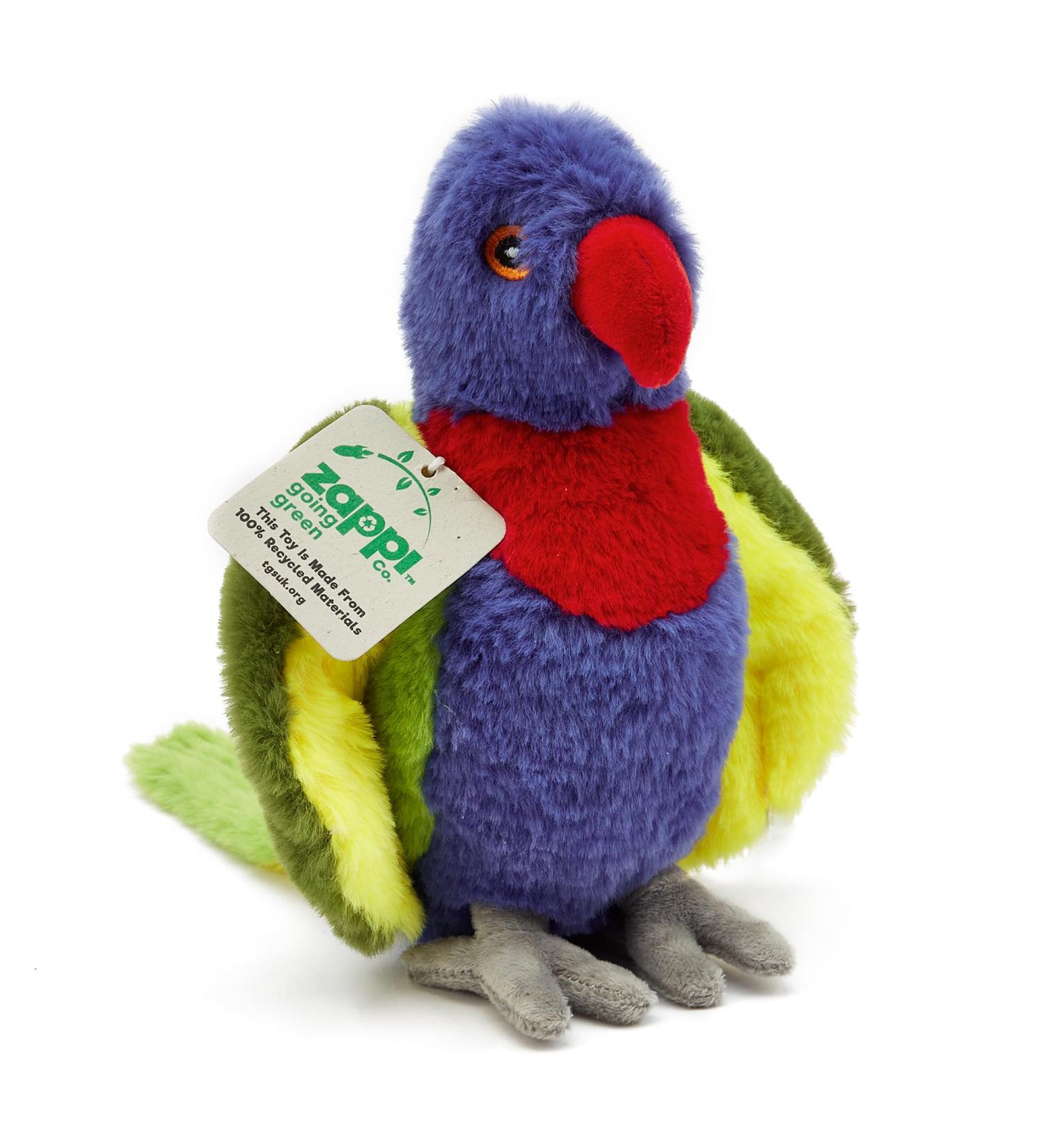 Zappi Co Rainbow Lorikeet Plush Toy - 21 cm Eco-Friendly Newborn Gift - Buy Online on GoSupps.com