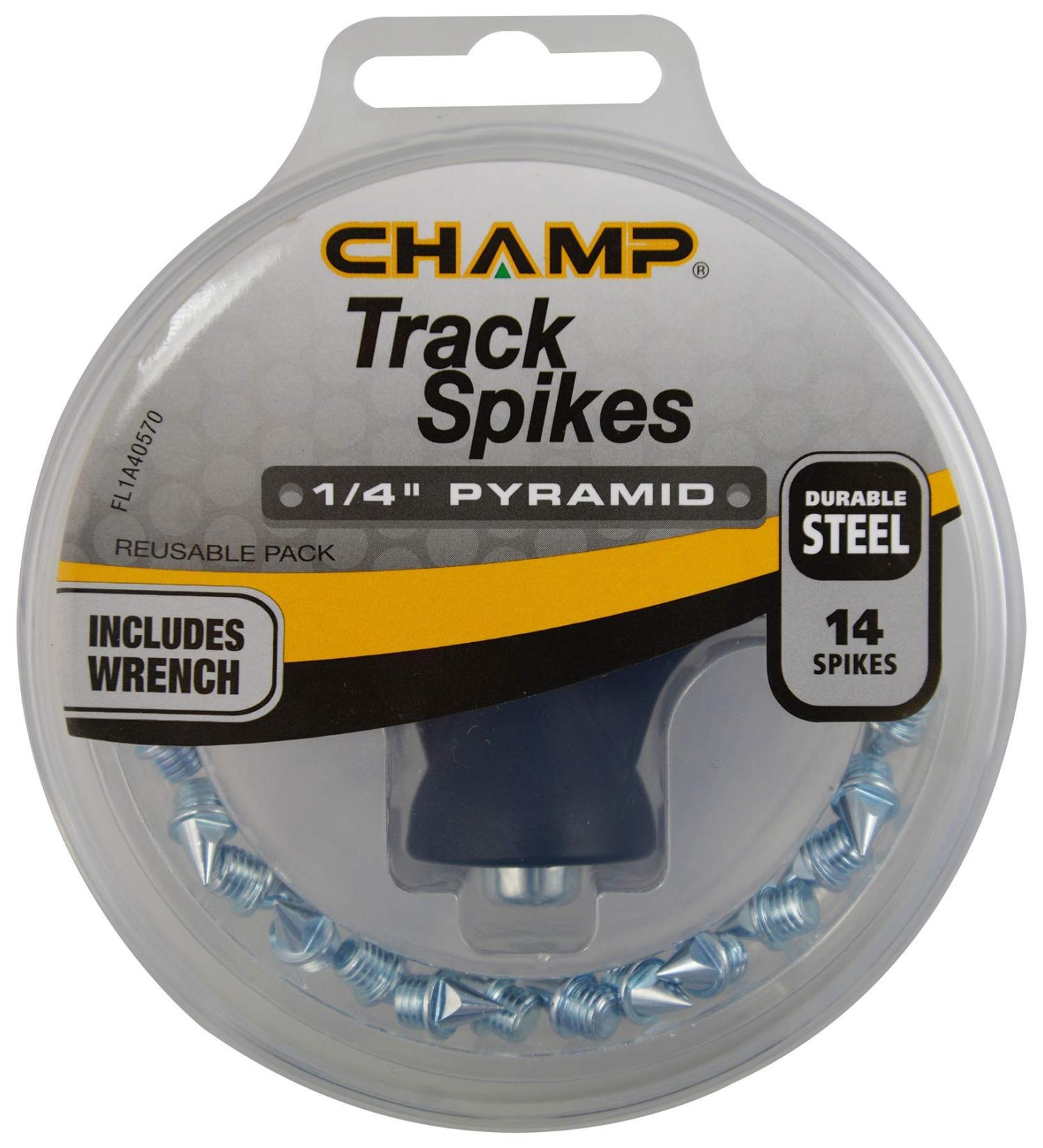 Champ 1/4 Steel Pyramid Spikes with Wrench - Durable and Easy-to-Use Spike Replacement Kit - Buy Online on GoSupps.com