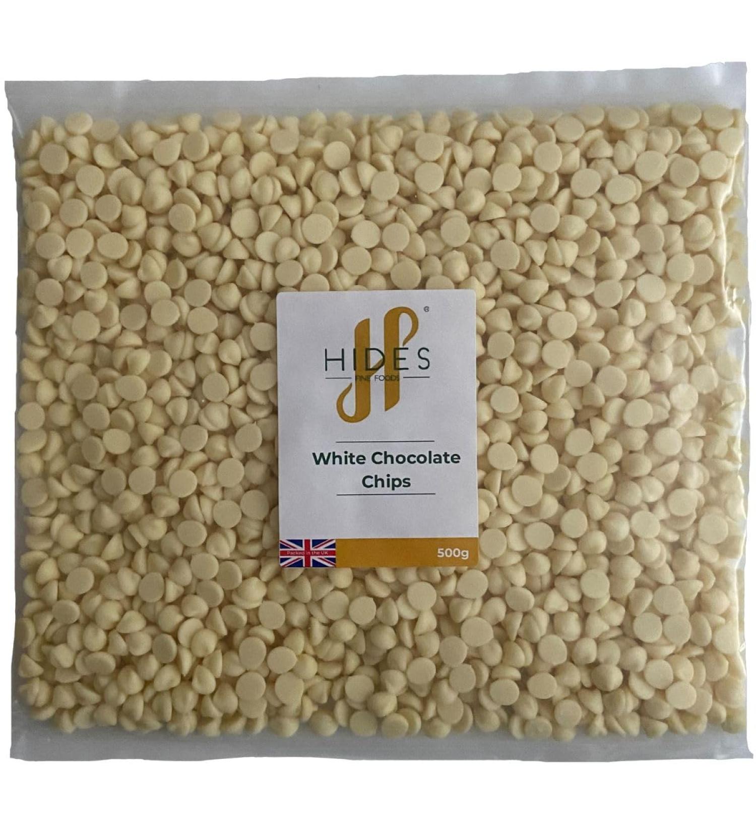 Hides Fine Foods - White Chocolate Chips -500g - GMO - Free - Suitable for Vegetarians - Baking - Desserts - Cookies - Ganache - Muffins - Cakesicles - Cakes - Cupcakes -Tempering - Chocolate Mocha 500 g (Pack of 1) - Buy Online on GoSupps.com