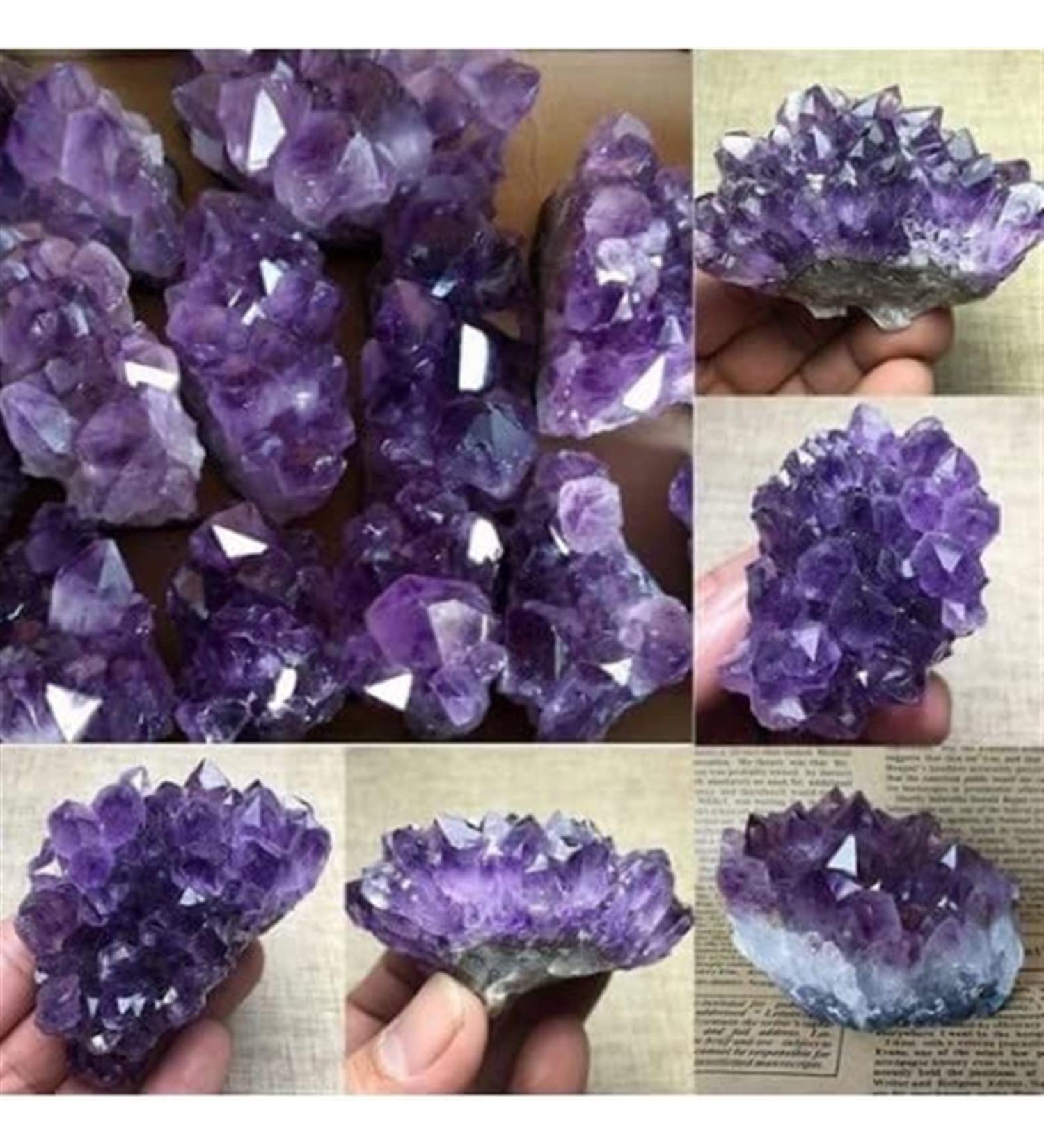 Amethyst Rough Stone Natural Amethyst Cluster Purple Crystal Quartz Home Decor (Color : 180-200g Size : 1 Piece) 1 piece 180-200g - Buy Online on GoSupps.com