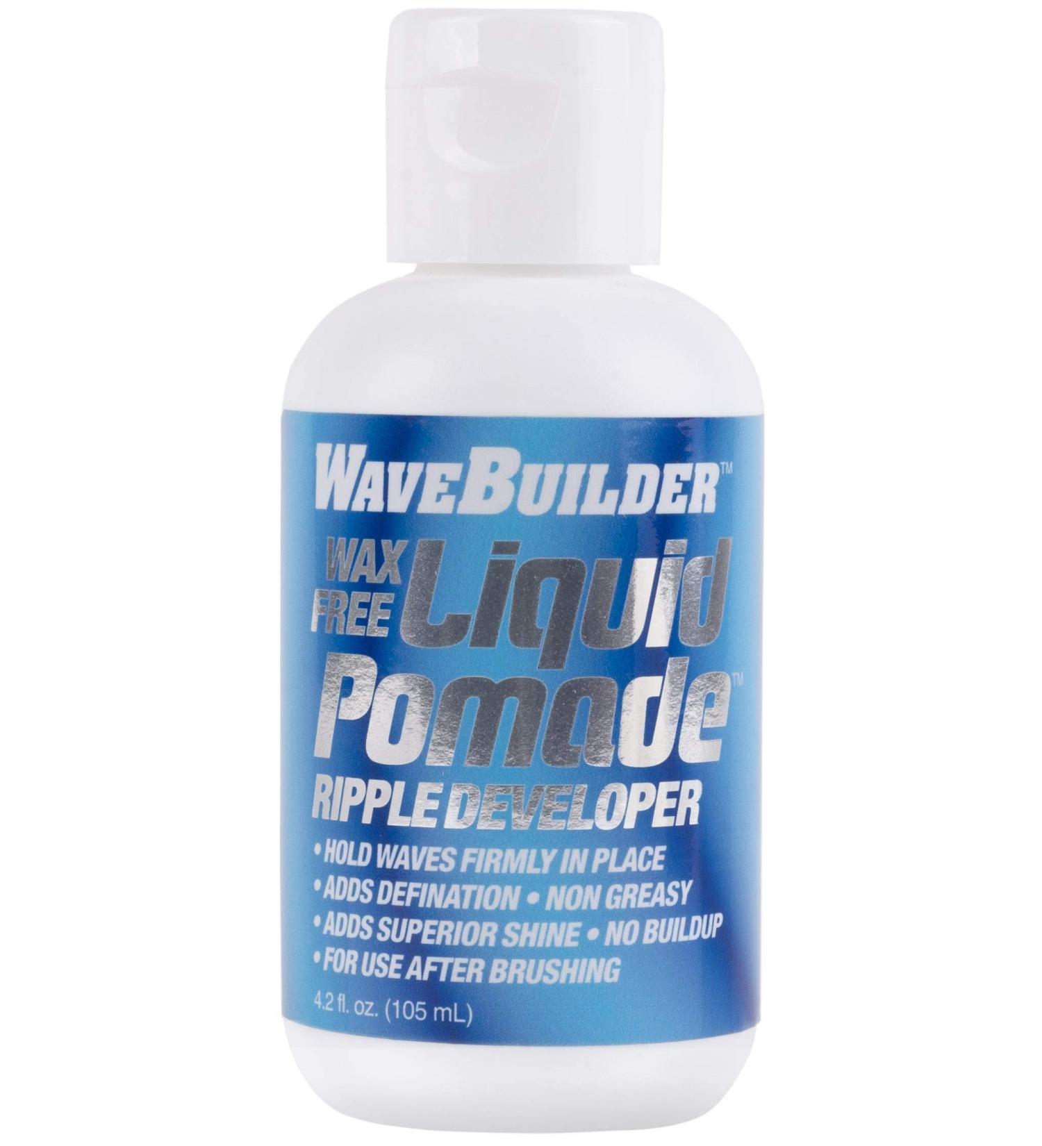 WAVEBUILDER Liquid Pomade 4 FL OZ | Best Hairstyle Fixer for All Hair Types | International Shipping Available - Buy Online on GoSupps.com