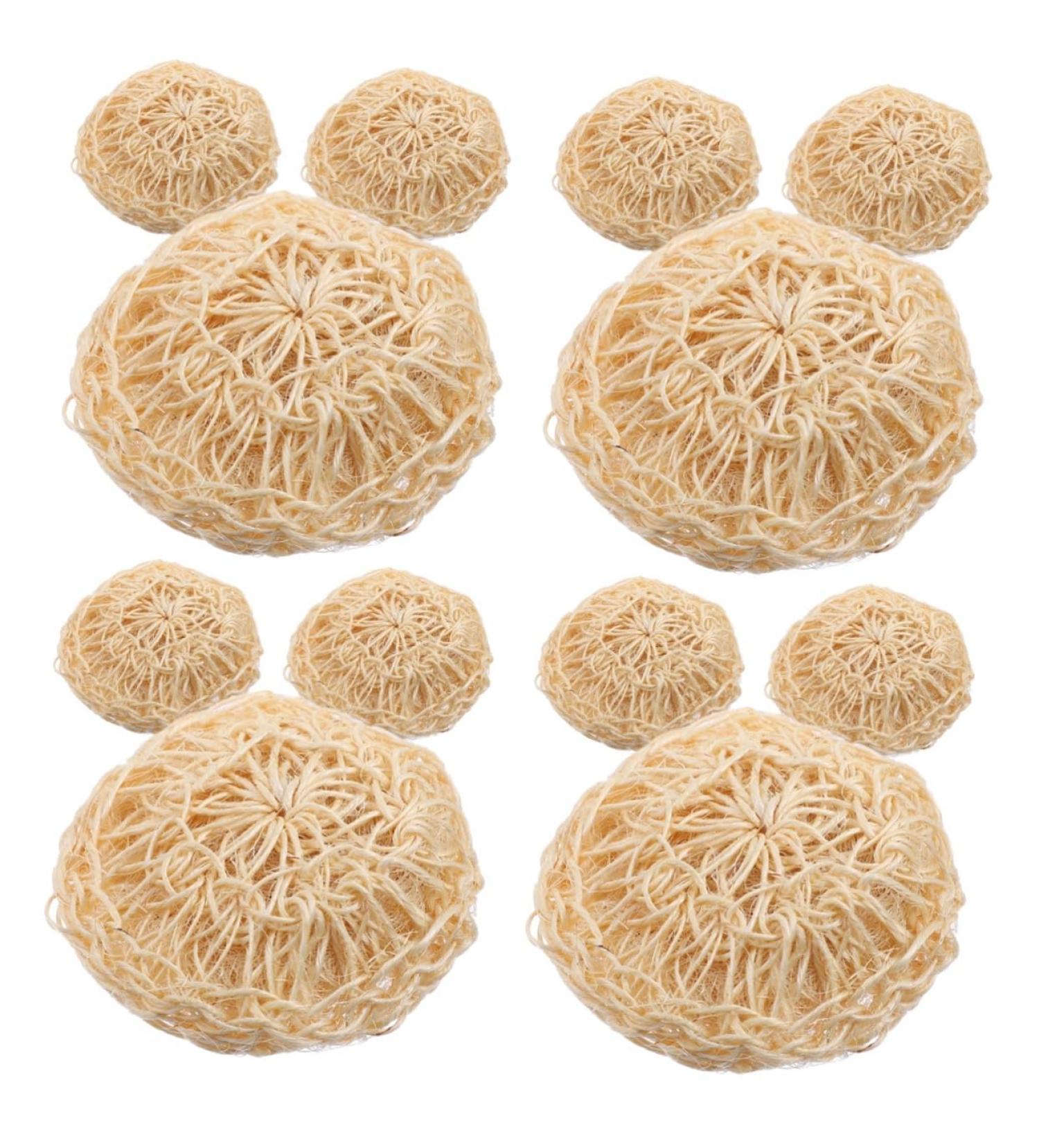 Housoutil 12 Pcs Cleaning Bath Balls - Exfoliating Shower Sponge Set for Body - Sisal Loofah Household Cleaning Balls - Perfect for International Shipping - Buy Online on GoSupps.com