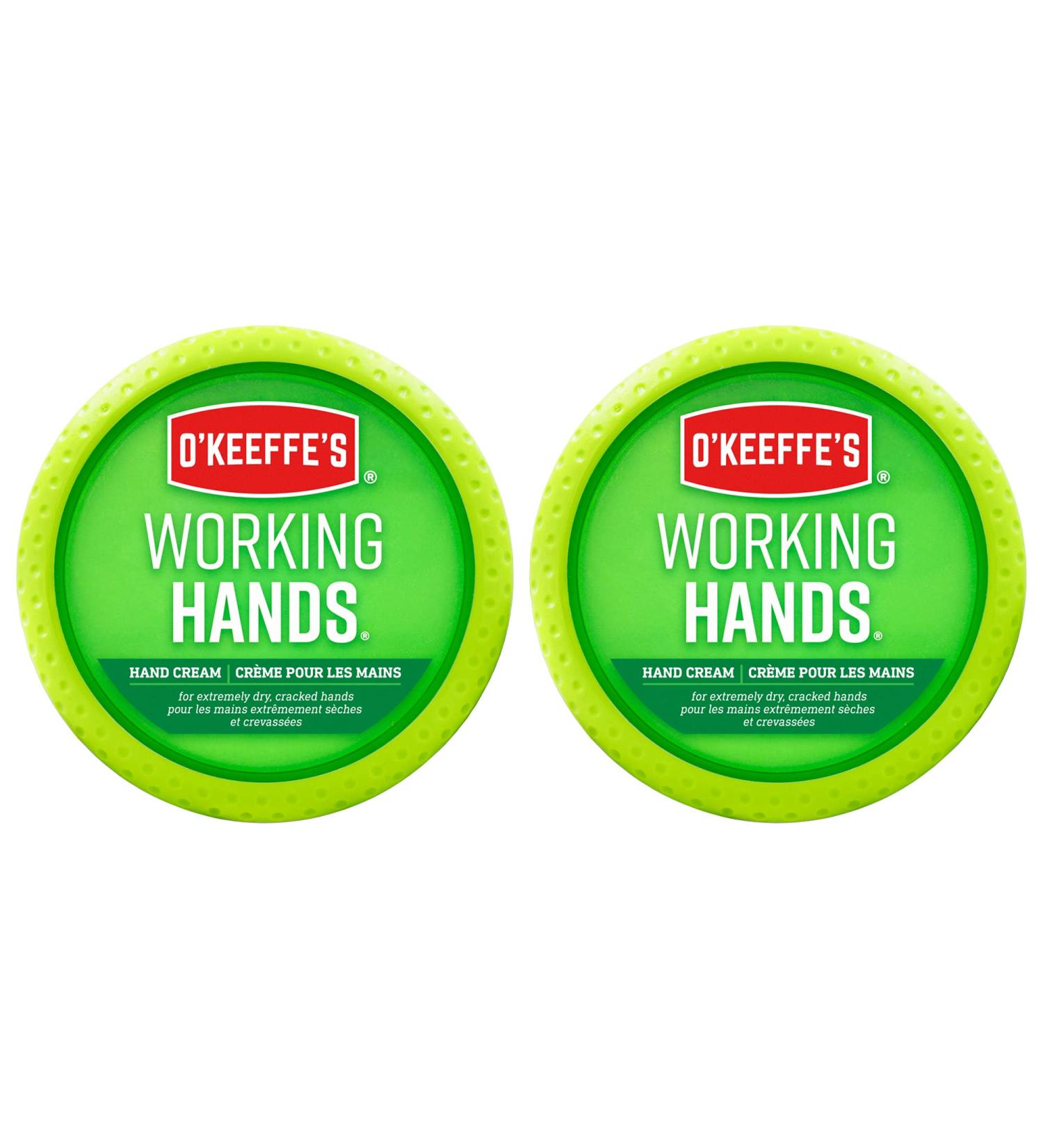 O'Keeffe's Working Hands Hand Cream Extremely Dry Cracked Hands Relieves and Repairs Boosts Moisture Levels Two 3.4oz/96g Jars (Pack of 2) 108496 White - Buy Online on GoSupps.com
