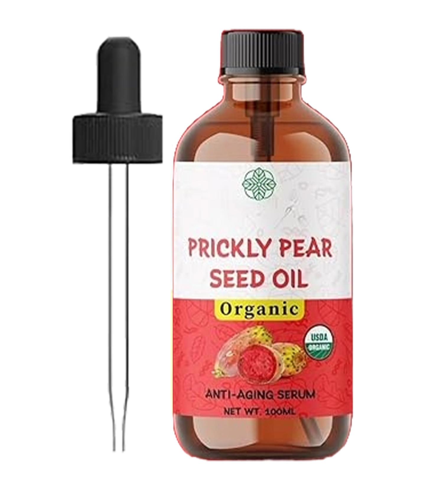 ABBASI & CO Prickly Pear Seed Oil Large 100ml 100% Pure Organic Cold-Pressed Extra Virgin Anti-Aging Moisturizer Natural Skincare for All Skin Types Scalp & Hair Treatment - Buy Online on GoSupps.com