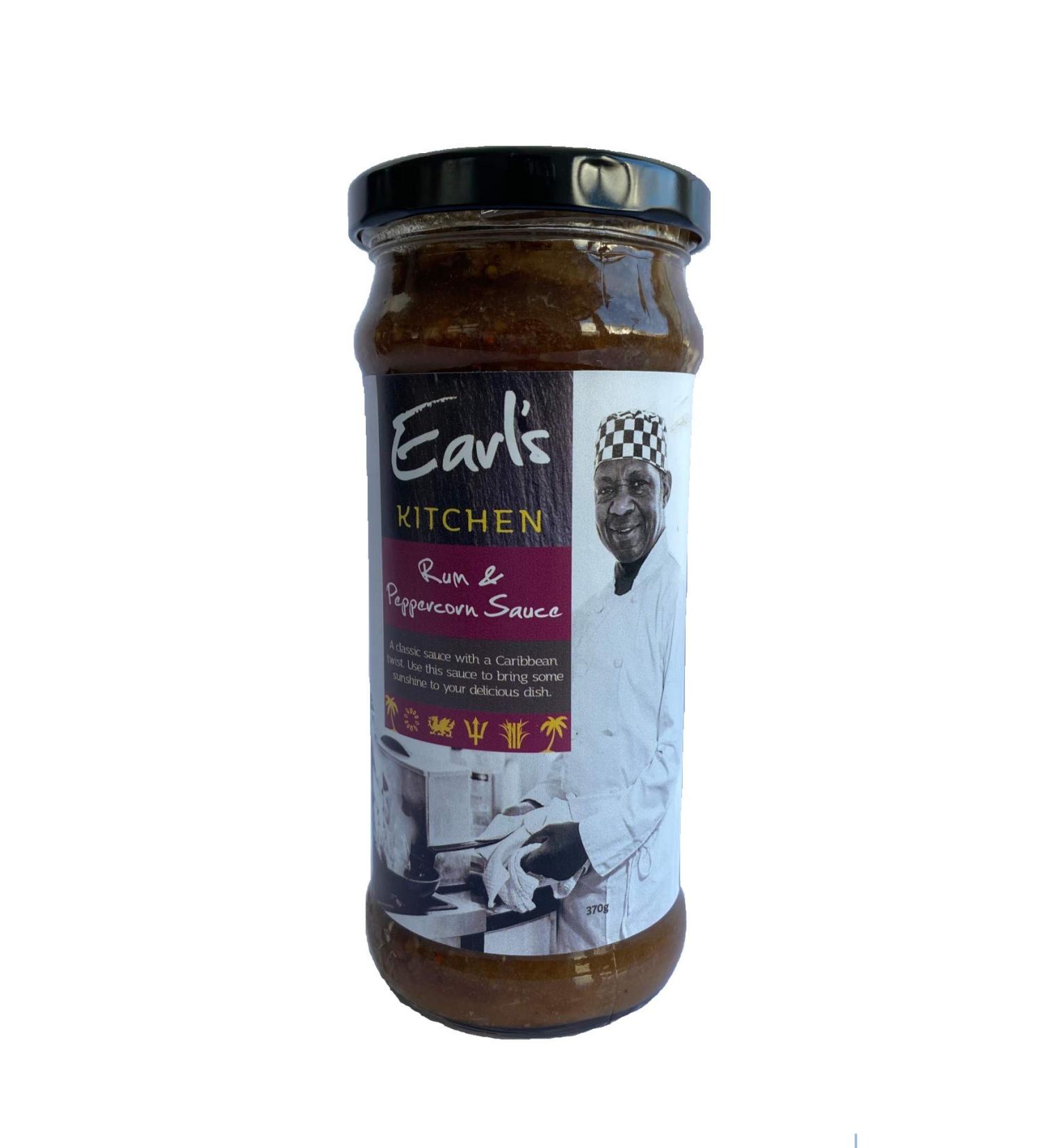 Earl s Kitchen Caribbean Rum and Peppercorn Cooking Sauce For Home Cooking For Steaks Venison Grilled dishes (370g jar) - Buy Online on GoSupps.com