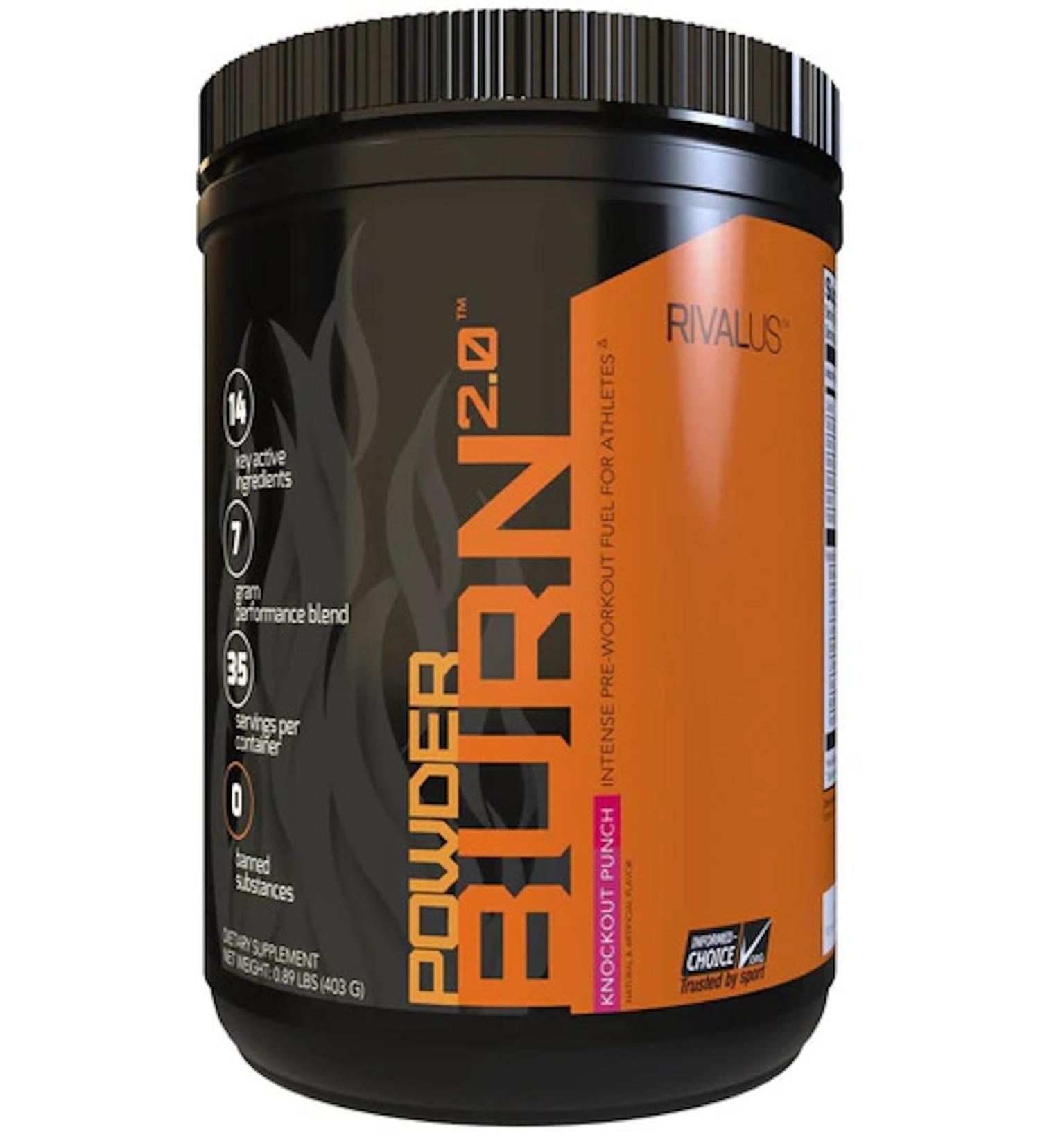 Rival Powder Burn 2.0 Pre-Workout Powder | Intense Pre Workout Energy Supplement | 7g Performance Blend Increased Energy Muscle Pumps Stamina Focus | 35 Servings (Knockout Punch) Knockout Punch 35 Servings (Pack of 1) - Buy Online on GoSupps.com