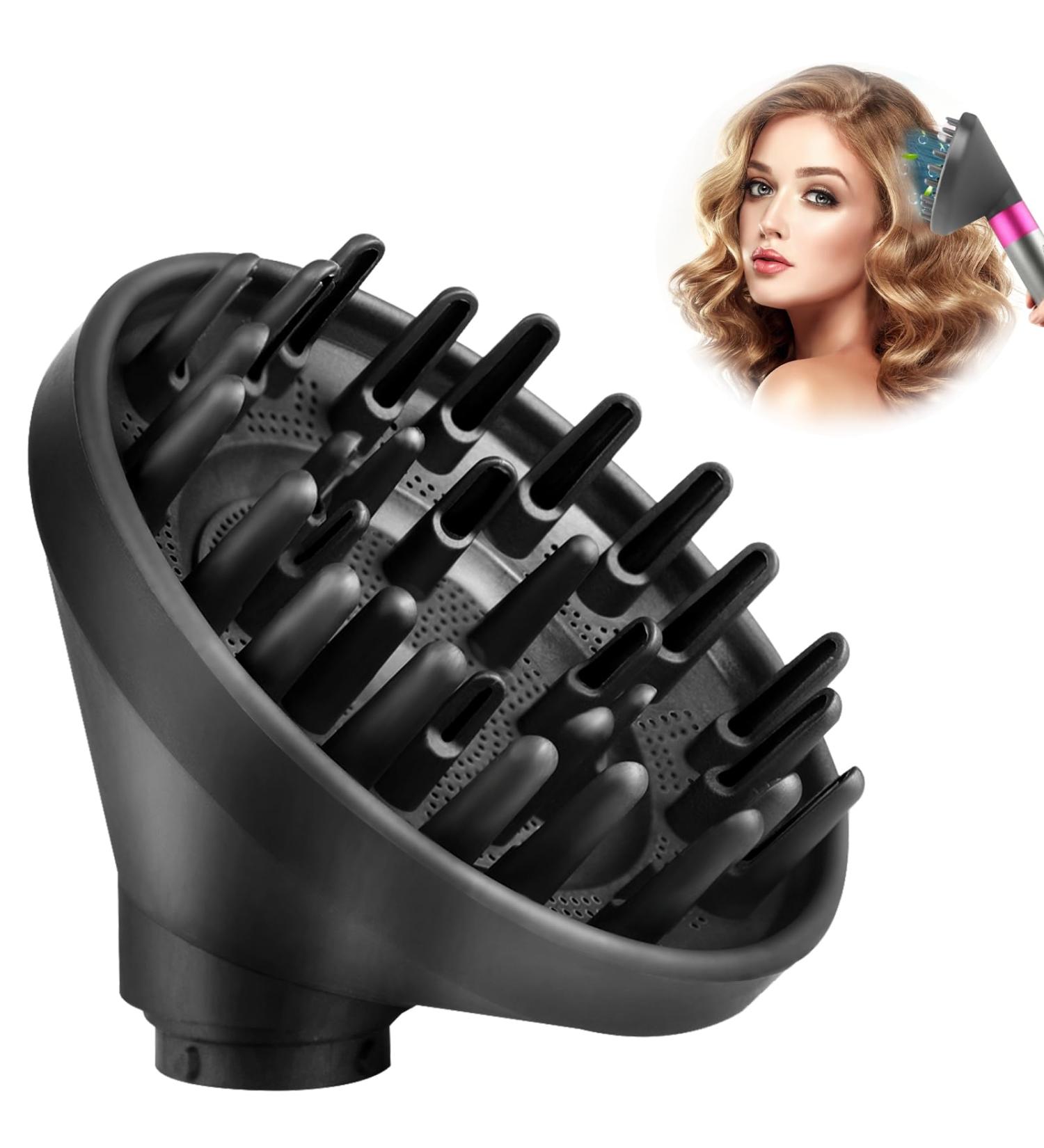 Buy Diffuser Nozzle for Dyson Airwrap Styler | Convert Long Curling Styler to Hairdryer - Black - Buy Online on GoSupps.com