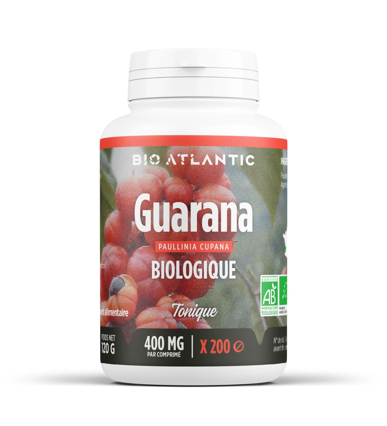 Organic Guarana - 400 mg - 200 tablets - Buy Online on GoSupps.com