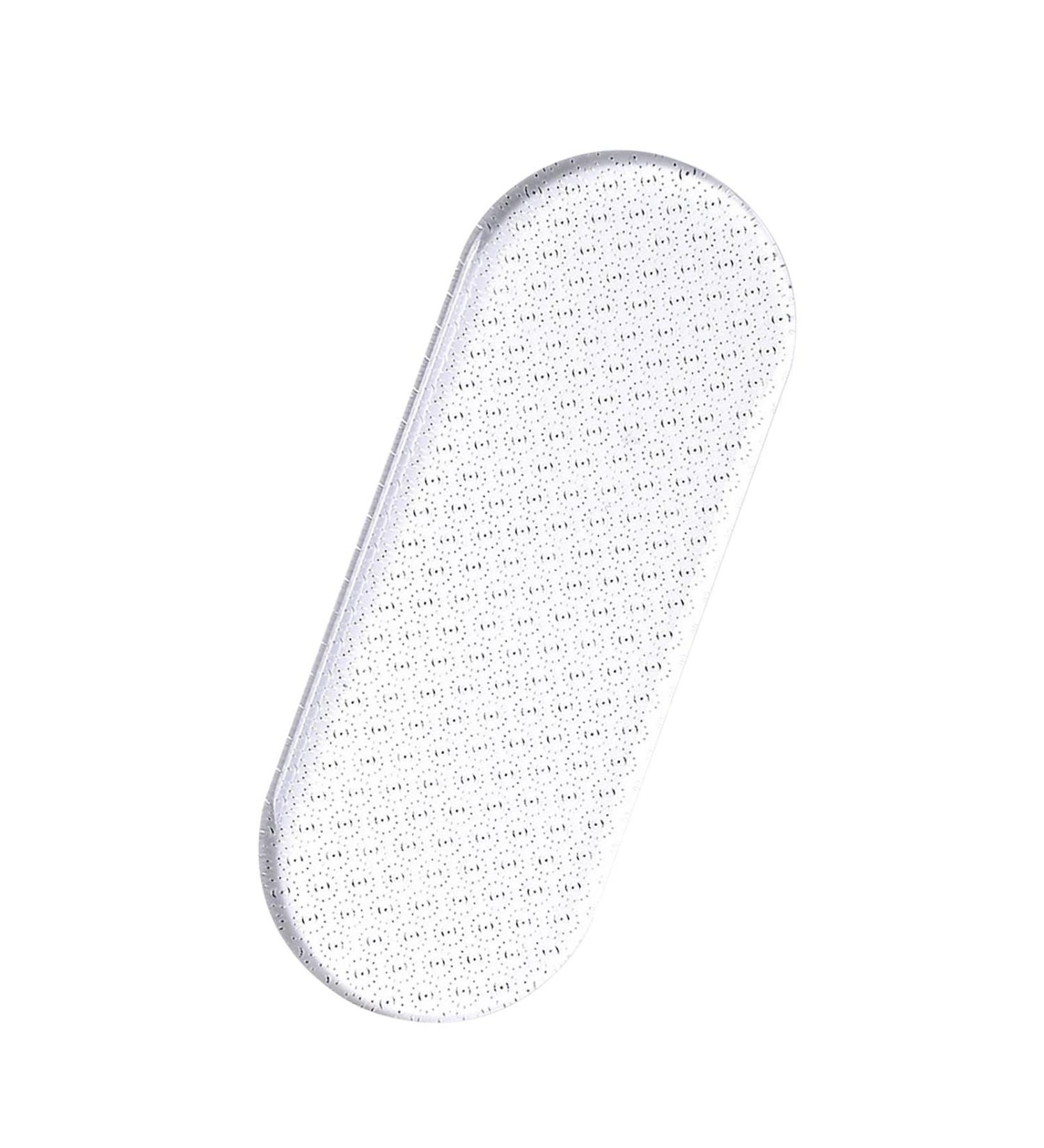 Buerfu Hard Skin Remover | Clear Foot File - Clear in-Shower Foot Scrubber Callus Remover Pedicure Foot File for Smoothing Feet Dead Skin - Buy Online on GoSupps.com