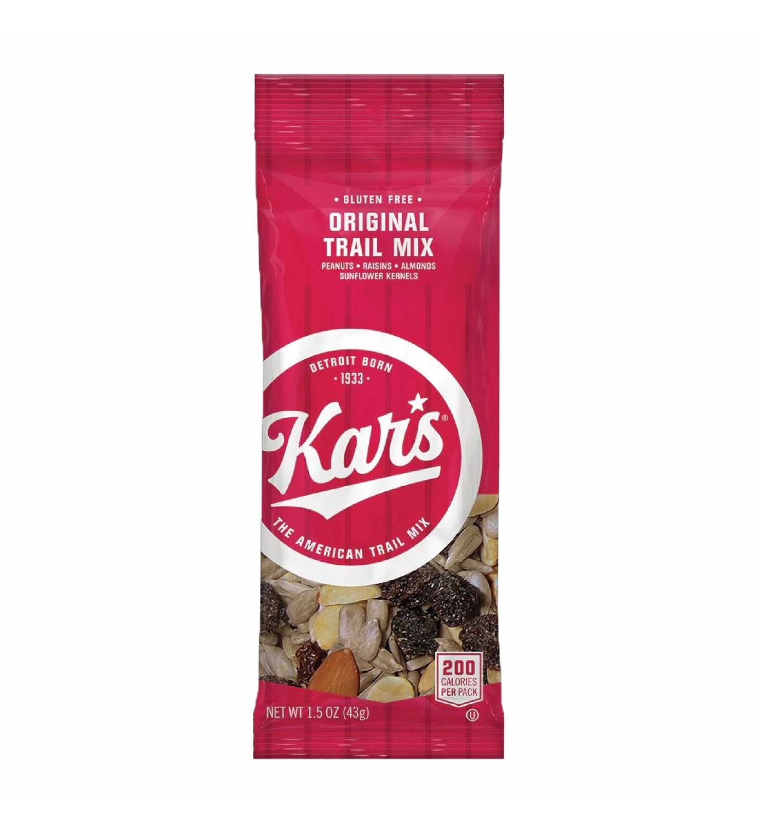 Kars Nuts Original Trail Mix 1.5 oz Individual Packs - Bulk Pack of 72 | Gluten-Free Snacks - Buy Online on GoSupps.com