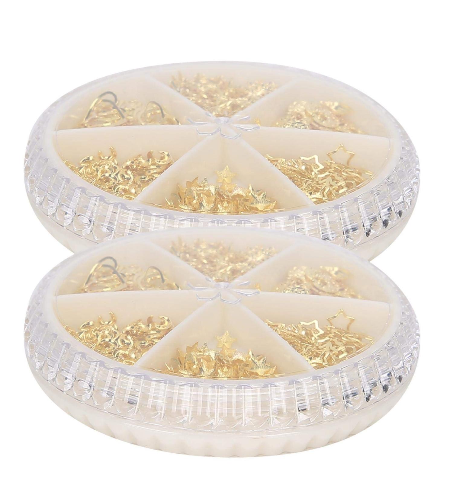 Nail Art Decoration Metal Metal Nail Decoration Shiny Nail Art Tools Nail Salons Manicure Tool Nail Decoration(Style 2) - Buy Online on GoSupps.com