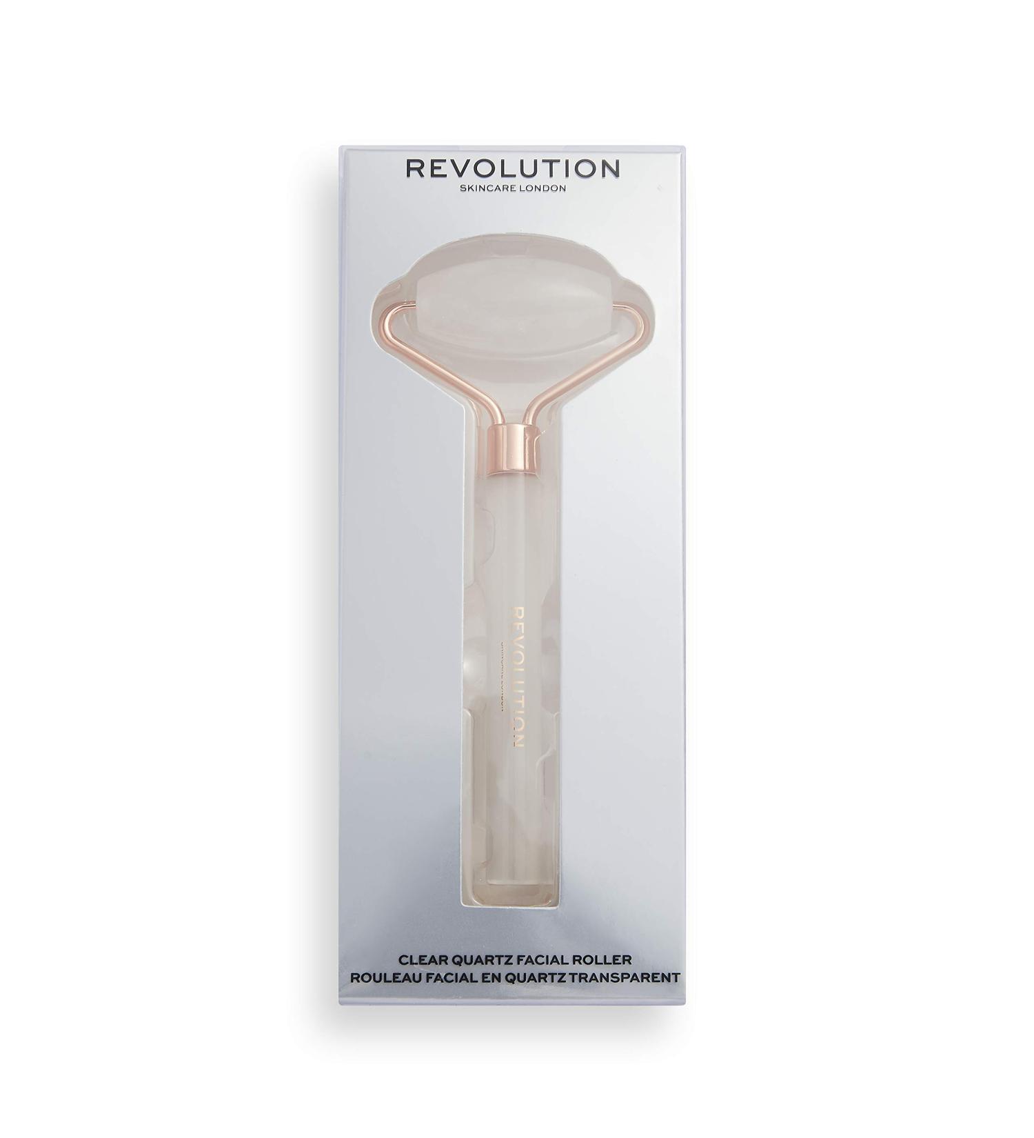 Revolution Beauty London Skincare Clear Quartz Face Roller Clear Quartz Facial Roller