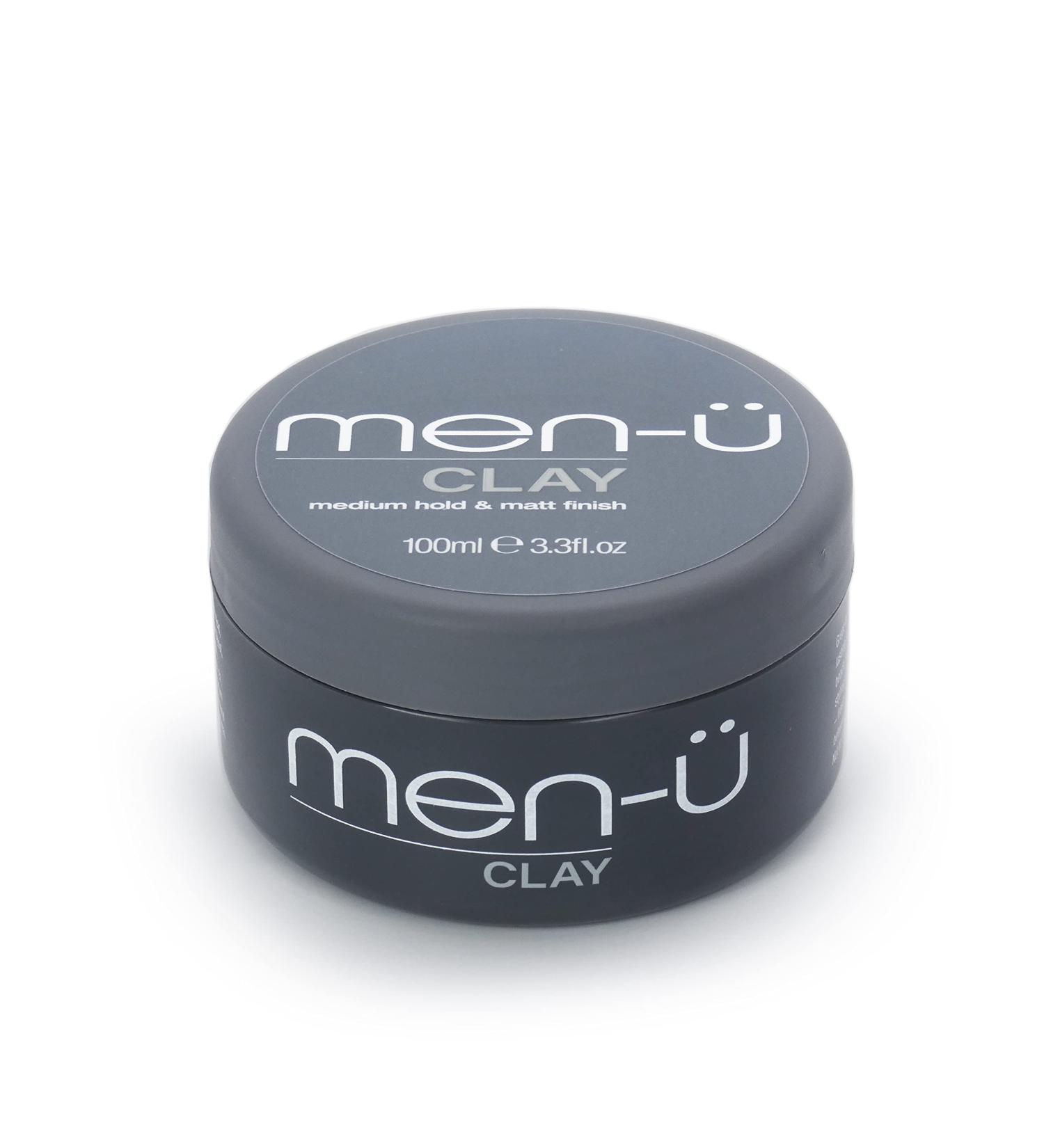 Men-U CLAY Styling 100ml - Medium Hold Hair Wax for Matt & Choppy Styles | Signature Melon Fragrance - Premium Men's Hair Products - Buy Online on GoSupps.com