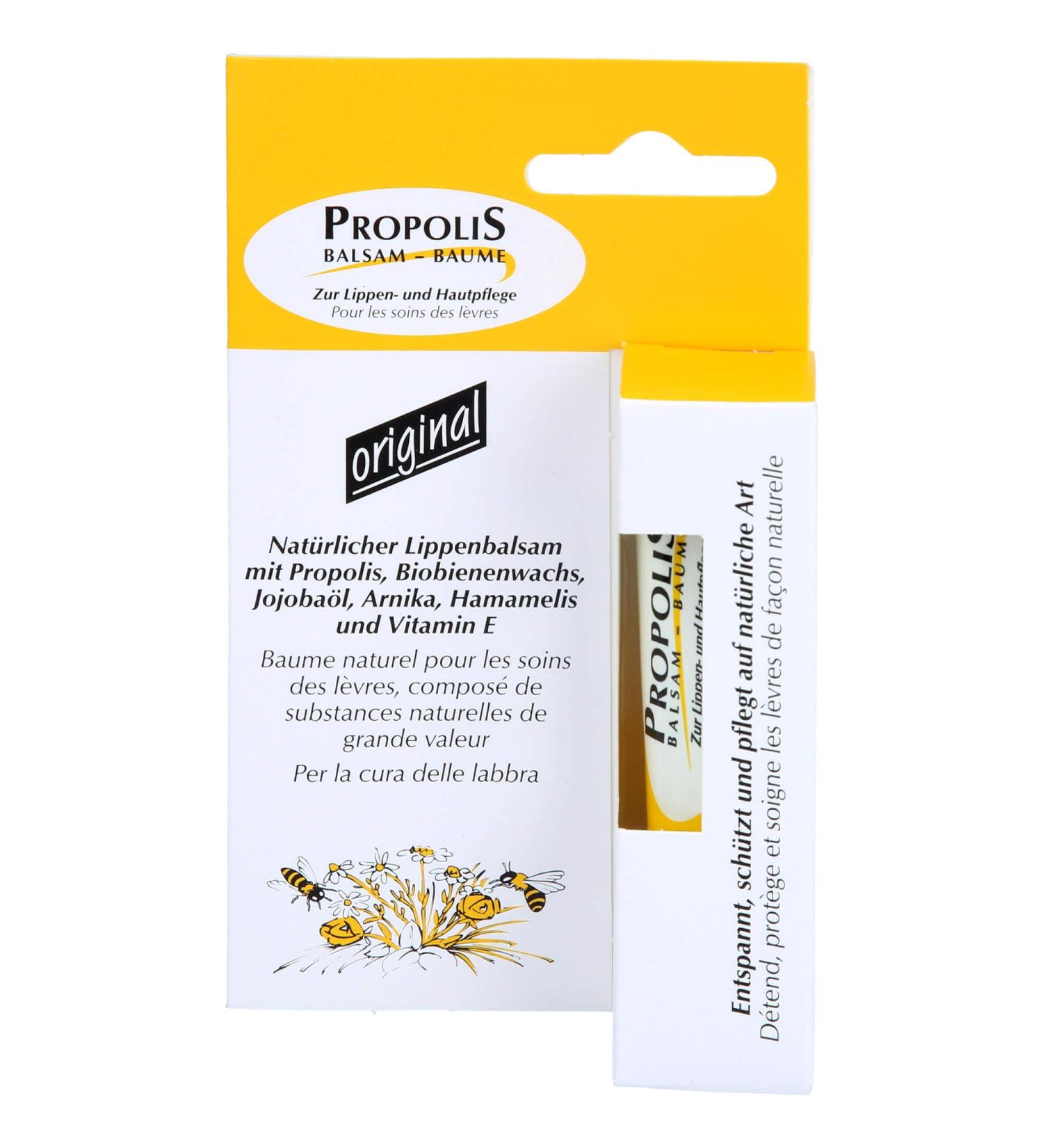 Organic Propolis Lip Balm Tube - Hydrating & Soothing | International Shipping Available - Buy Online on GoSupps.com