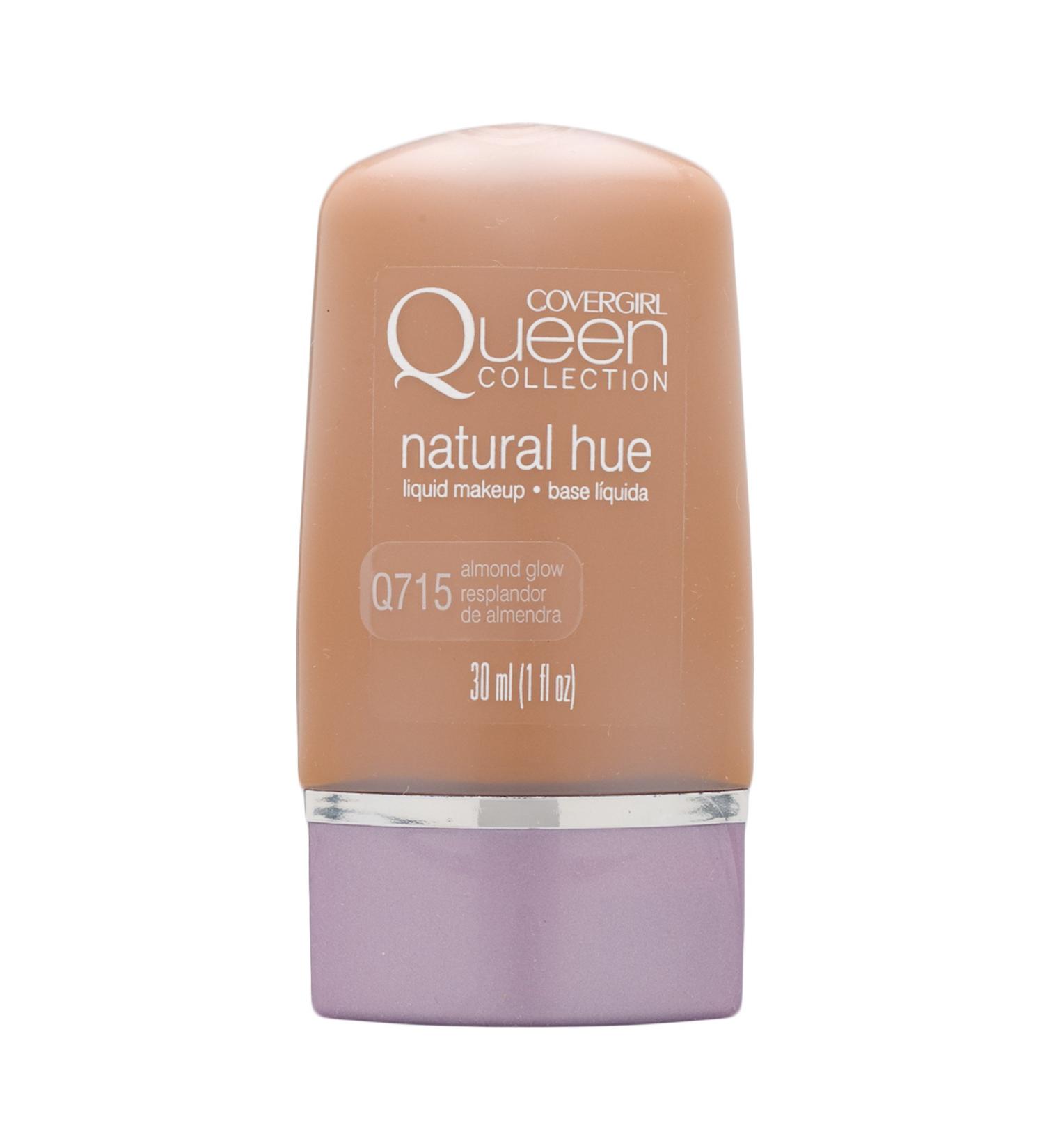 COVERGIRL Queen Natural Hue Liquid Makeup Almond Glow 715 1 oz (packaging may vary) Almond Glow (715)