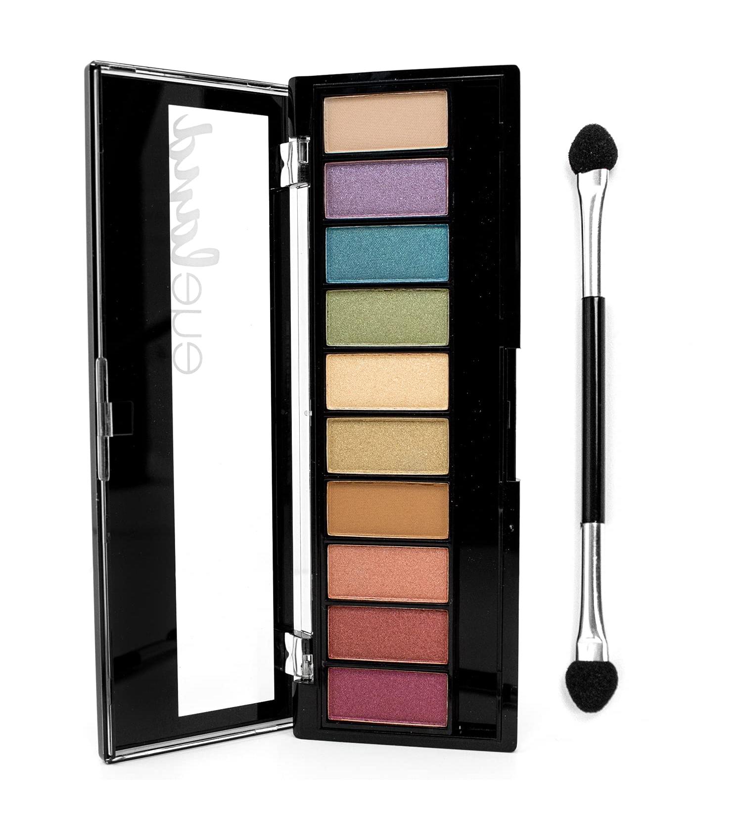 Palladio Eyeland Vibes 10 Count Eyeshadow Palette - Seductive Nudes to Vibrant Hues for Day and Night Looks - Buy Online on GoSupps.com