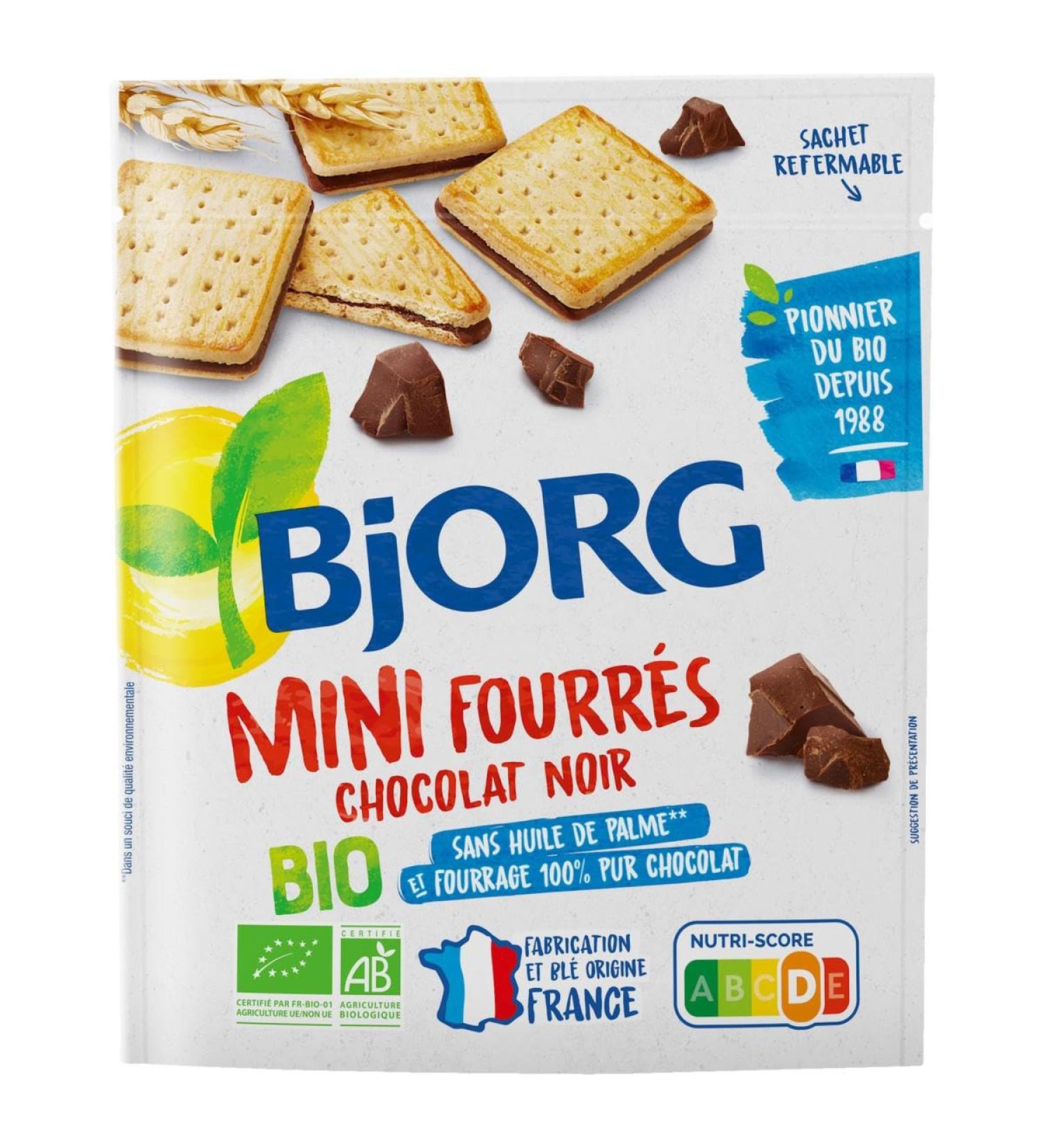  G n rique BJORG - Bjorg Mini Organic Dark Chocolate Stuffed 180G - 180G - Lot Of 3 - Sold By Lot - Buy Online on GoSupps.com