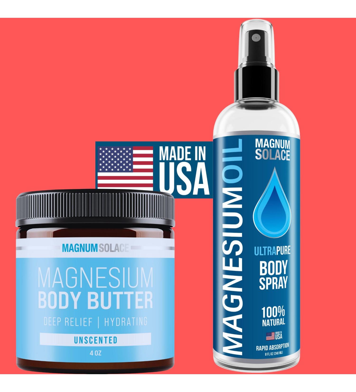 Magnesium Spray and Magnesium Body Butter Cream - Buy Online on GoSupps.com