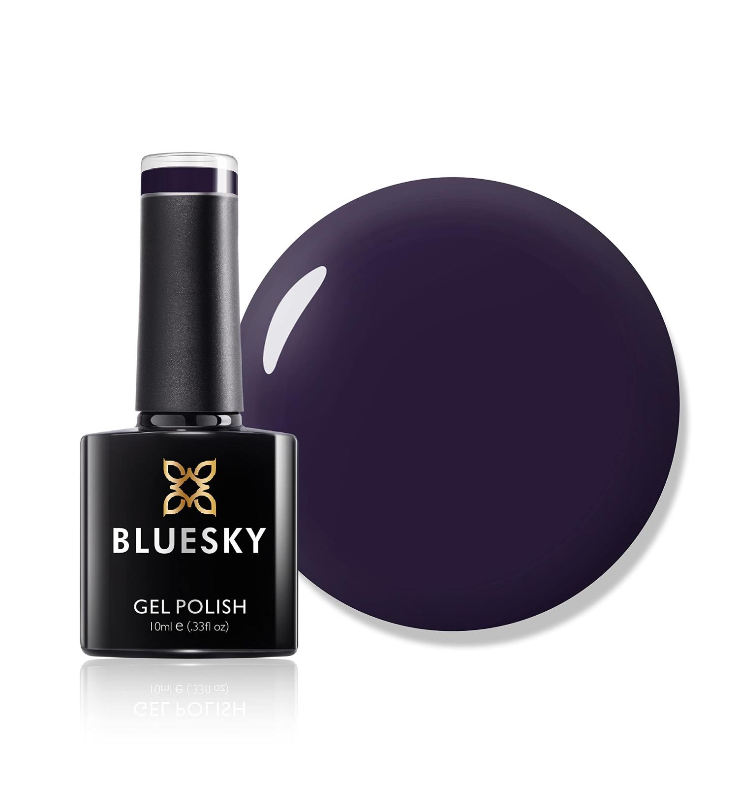 Bluesky Gel Nail Polish Dark Dhalia 80559 Dark Eggplant Purple Long Lasting Chip Resistant 10 ml (Requires Drying Under UV LED Lamp) Dark Dhalia 10 ml (Pack of 1) - Buy Online on GoSupps.com