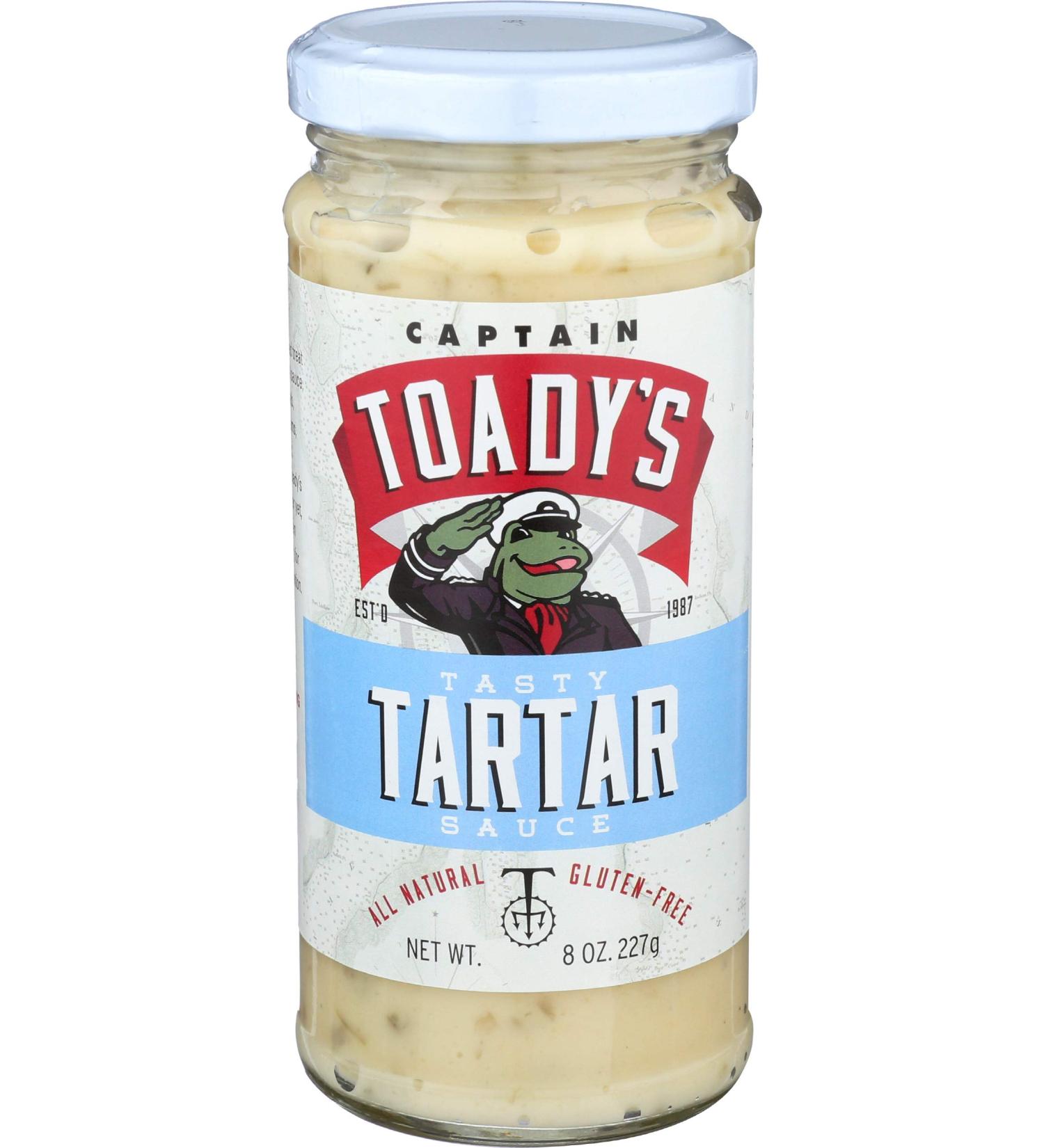 Captain Toady's Tartar Sauce - 8 oz | Premium Quality Condiment - Buy Online on GoSupps.com