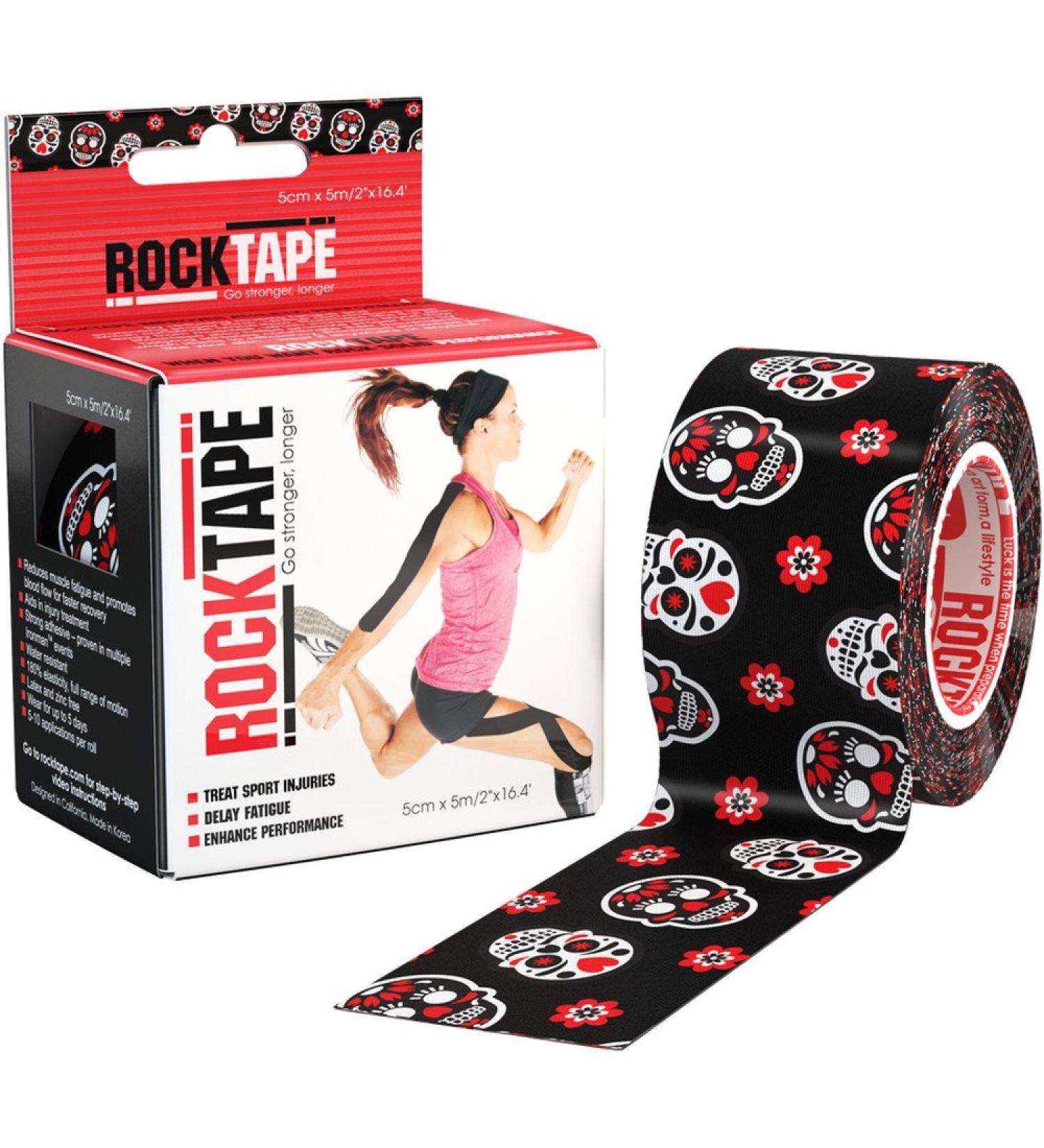 RockTape Unisex B01m0a1ii8 Rocktape Kinesiology Tape 2 Muertape Skull - Muertape Uncut Roll 5cm Wide UK