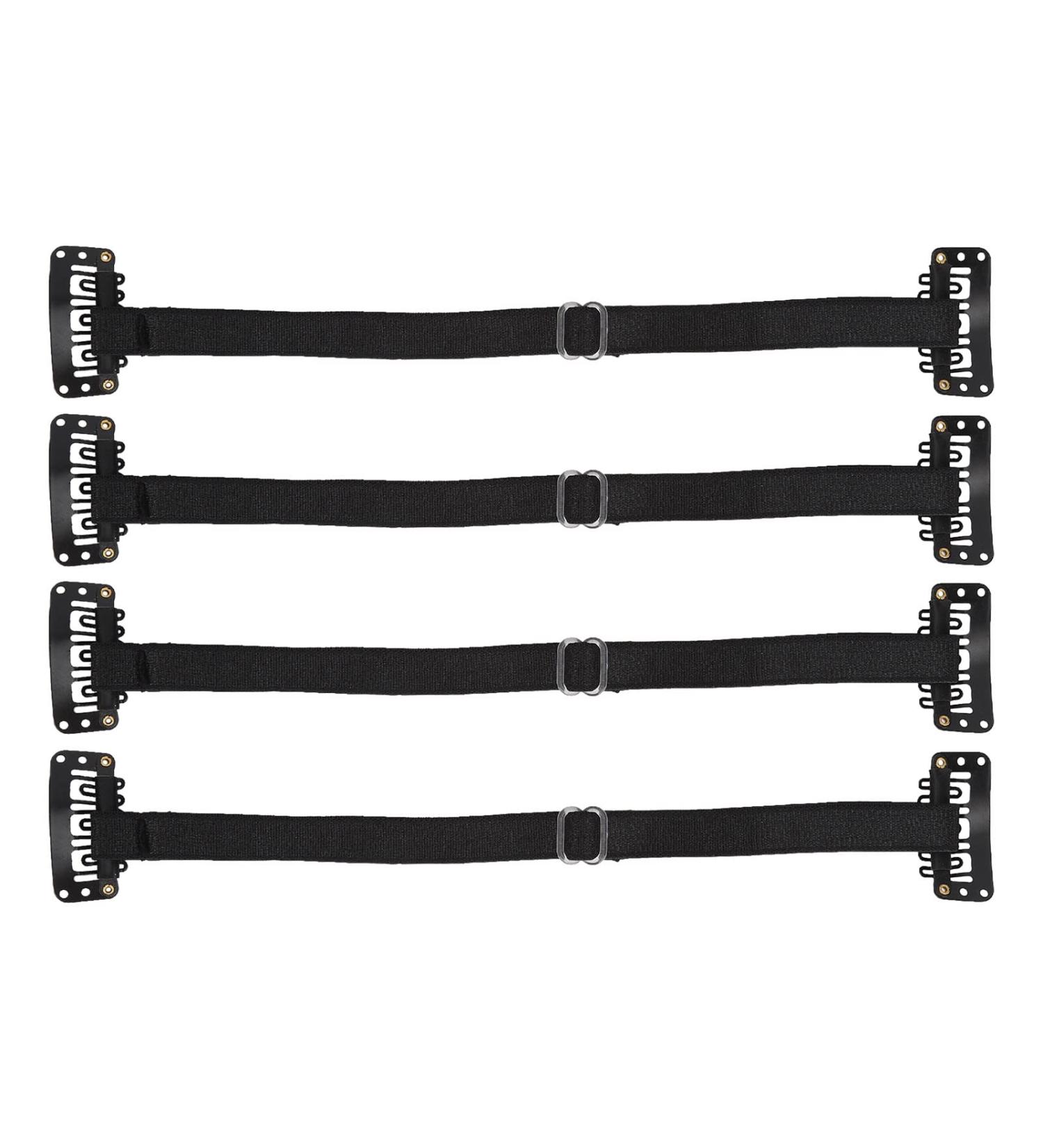 Adjustable Elastic Facelift Bands - 4Pcs Instant Face Lift Straps for Wrinkle Removal and Face Slimming (Black) - Buy Online on GoSupps.com