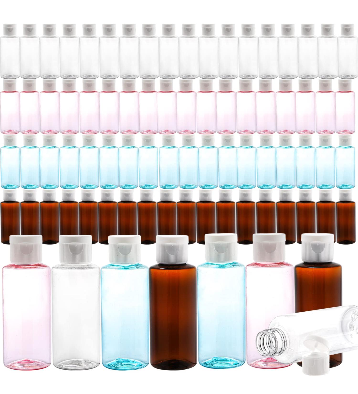 Dicunoy 80PCS 2 oz Empty Squeeze Bottles for Hand Sanitizer, Shampoo, Lotion - Home, Office, School - Gender Reveal - Buy Online on GoSupps.com