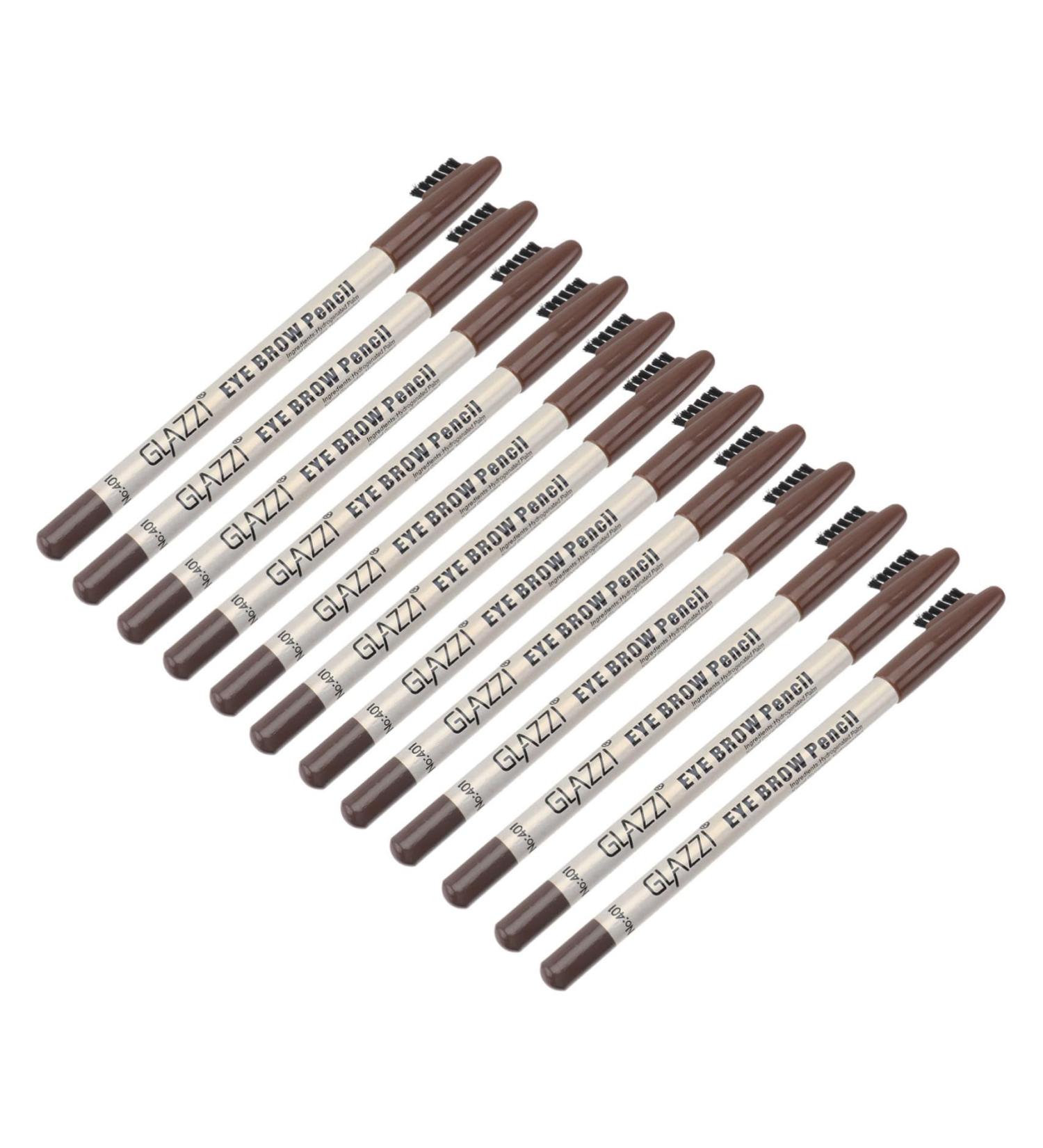 TOVINANNA 12pcs Brow Pencil Plastic Brow Pencil Eyebrow Pencil Coffee - Buy Online on GoSupps.com