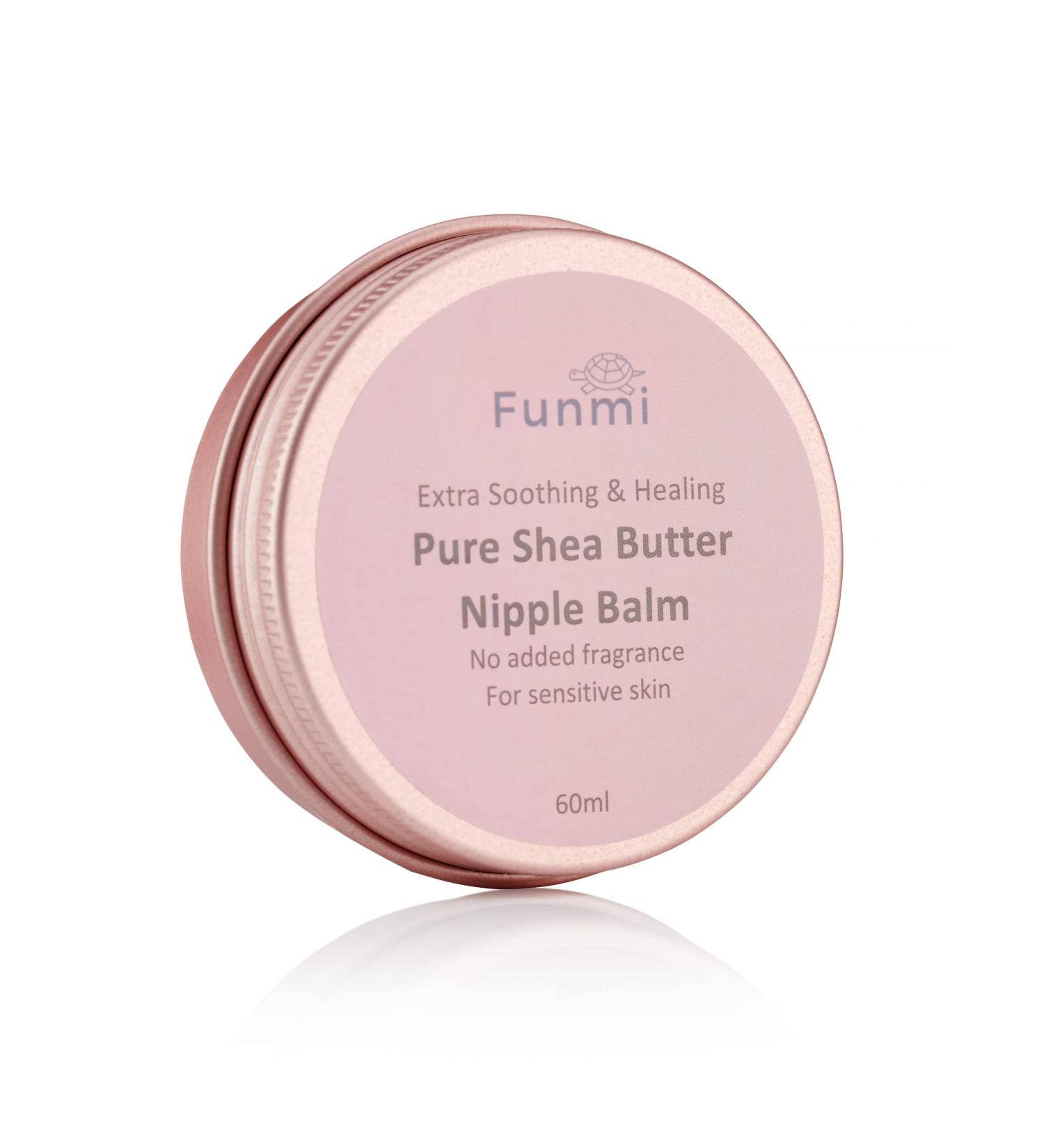 Funmi Pure Shea Butter Nipple Balm - Quick Relief for Sore Nipples - 100% Natural Breastfeeding Cream - Buy Online on GoSupps.com