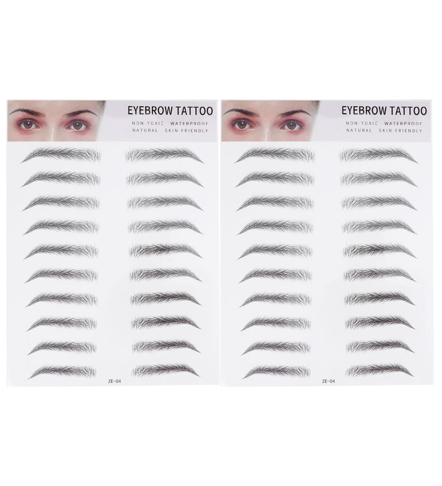 STOBAZA Lot de 2 Autocollants de Sourcils Effet Relief Noir Transfert Facile et Naturel Outil Maquillage Sourcils pour Hommes et Femmes et Look Instantan  - Buy Online on GoSupps.com